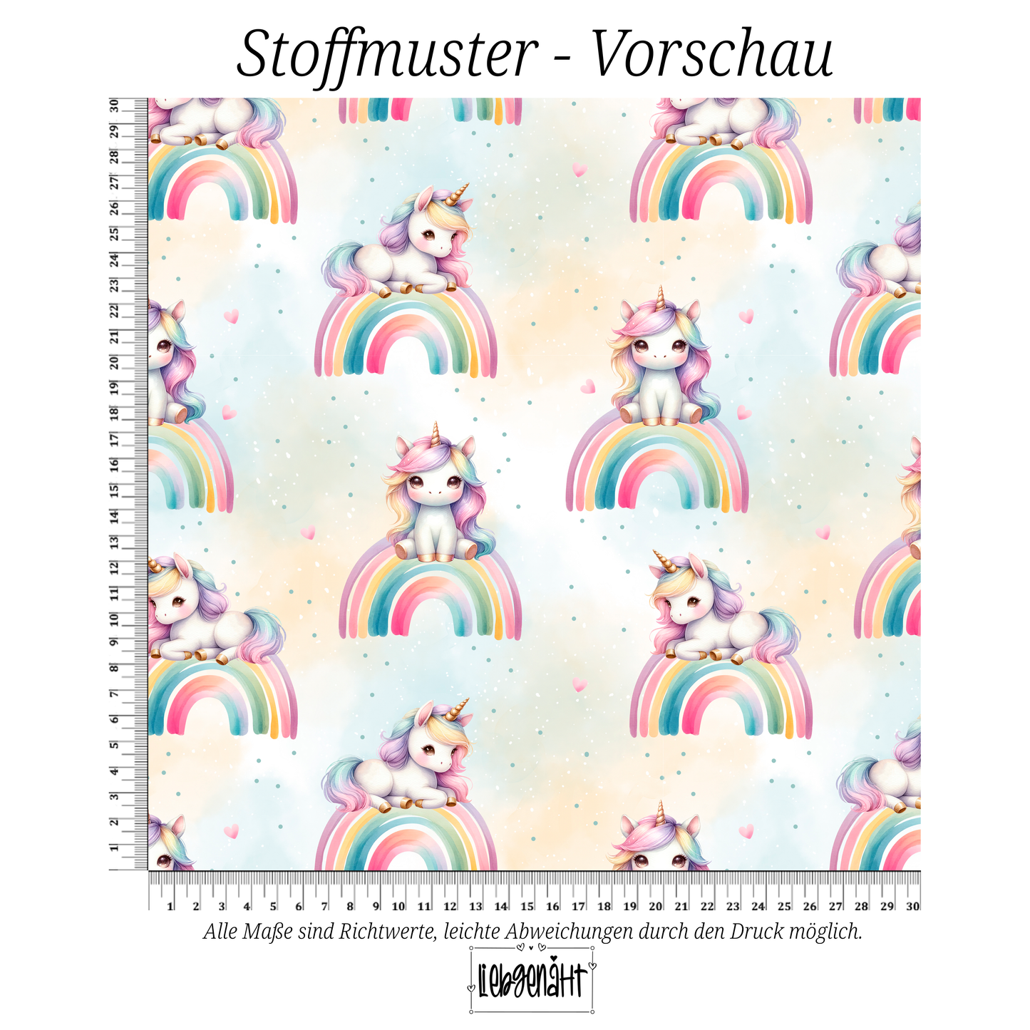 VORBESTELLUNG | REGENBOGEN EINHORN | KREATIVPATTERNS