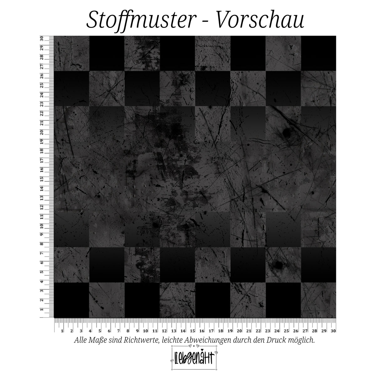 VORBESTELLUNG | GRUNGE KARO | ANTHRAZIT | SCRATCH
