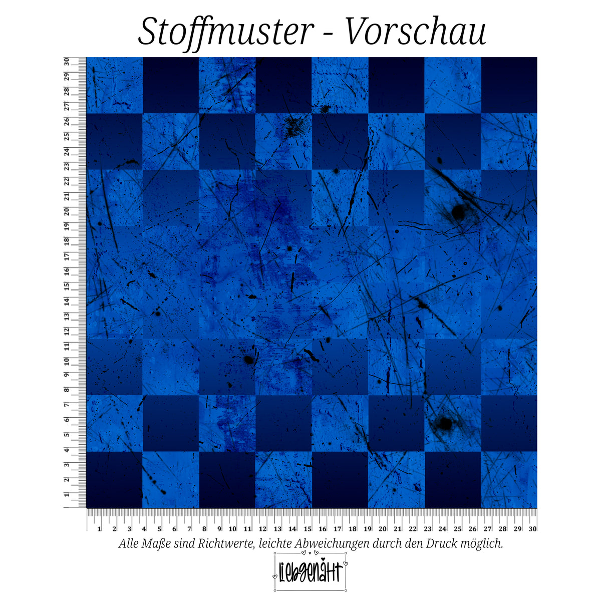 VORBESTELLUNG | GRUNGE KARO | ROYALBLAU | SCRATCH