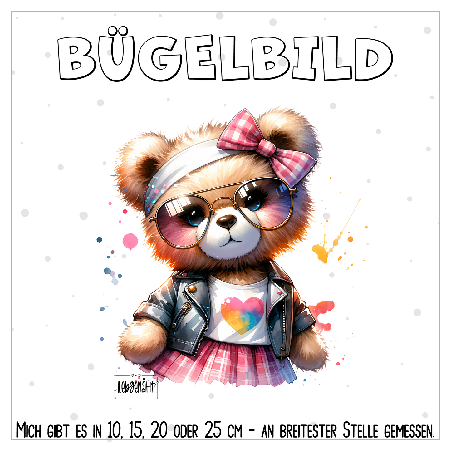 VORBESTELLUNG | BÜGELBILD | TEDDY 2