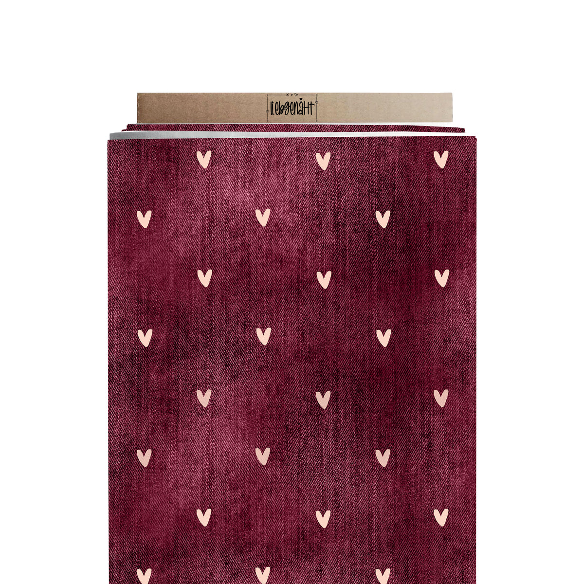 VORBESTELLUNG | WINTERHARMONIE | DENIM HERZEN BORDEAUX