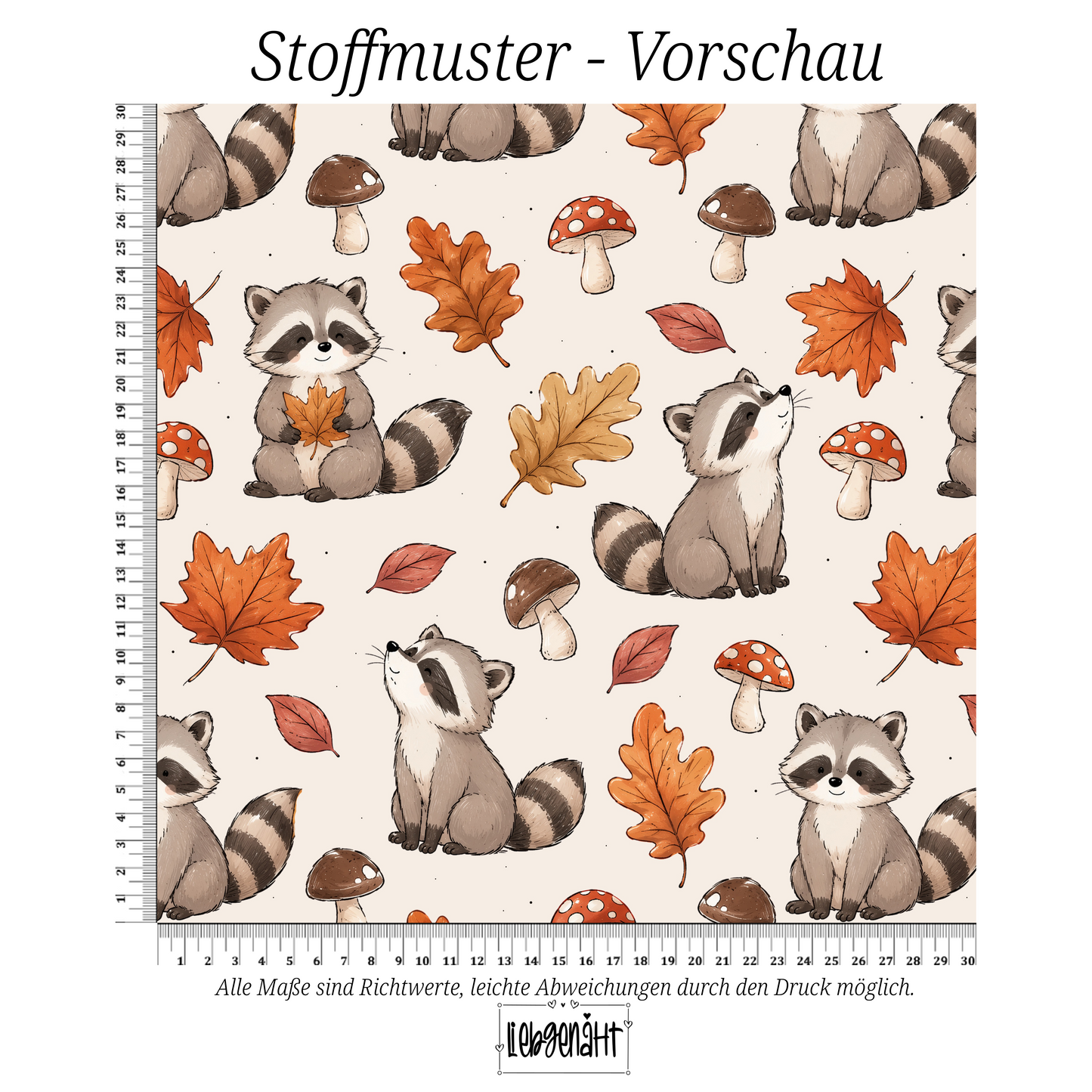 VORBESTELLUNG | HERBSTTIERE | WASCHBÄR HERBSTSPAZIERGANG