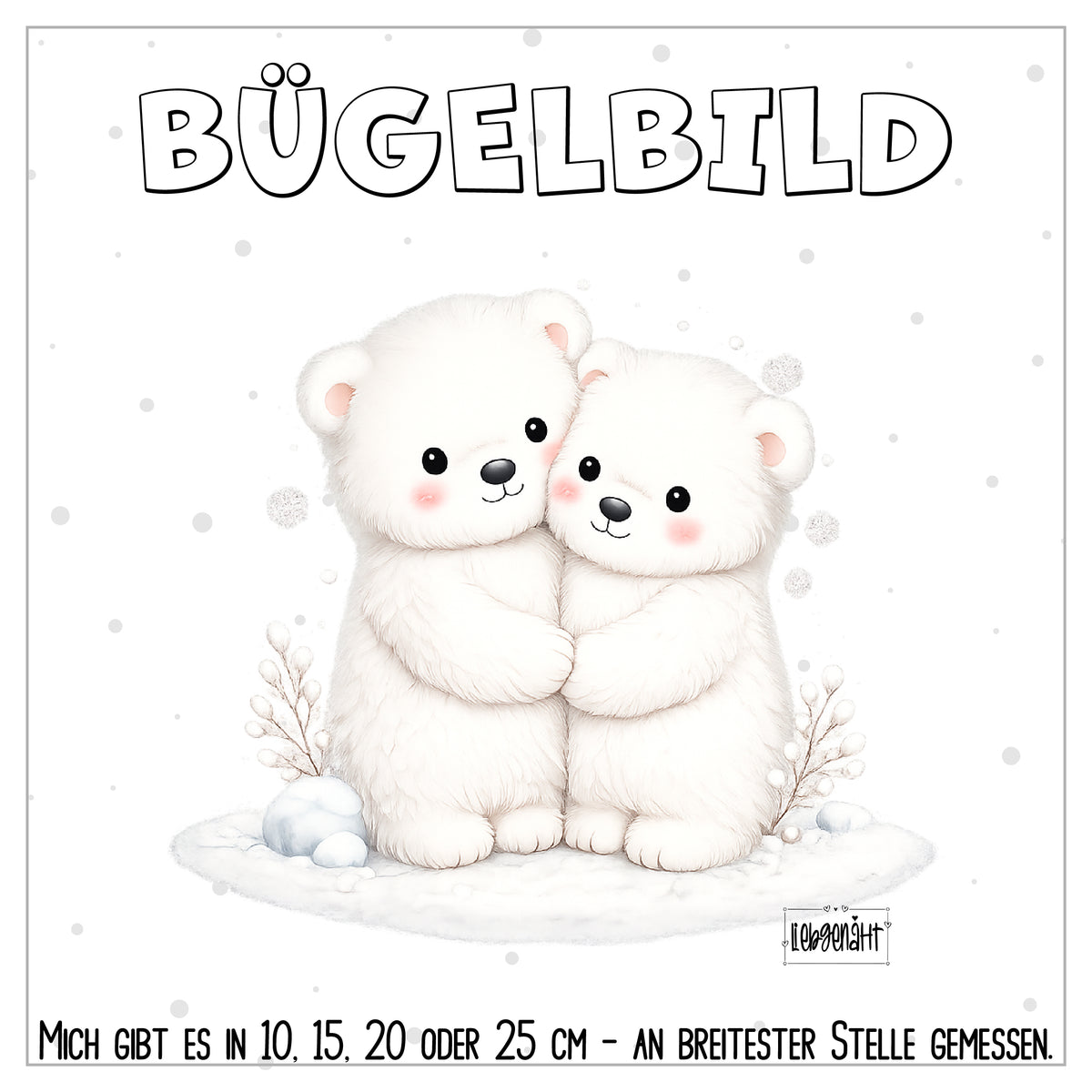 VORBESTELLUNG | BÜGELBILD | KUSCHEL EISBÄR