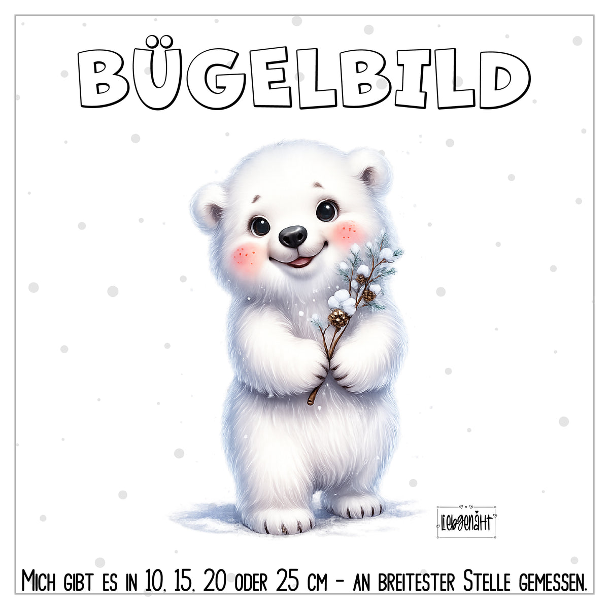 VORBESTELLUNG | BÜGELBILD | EISBÄR