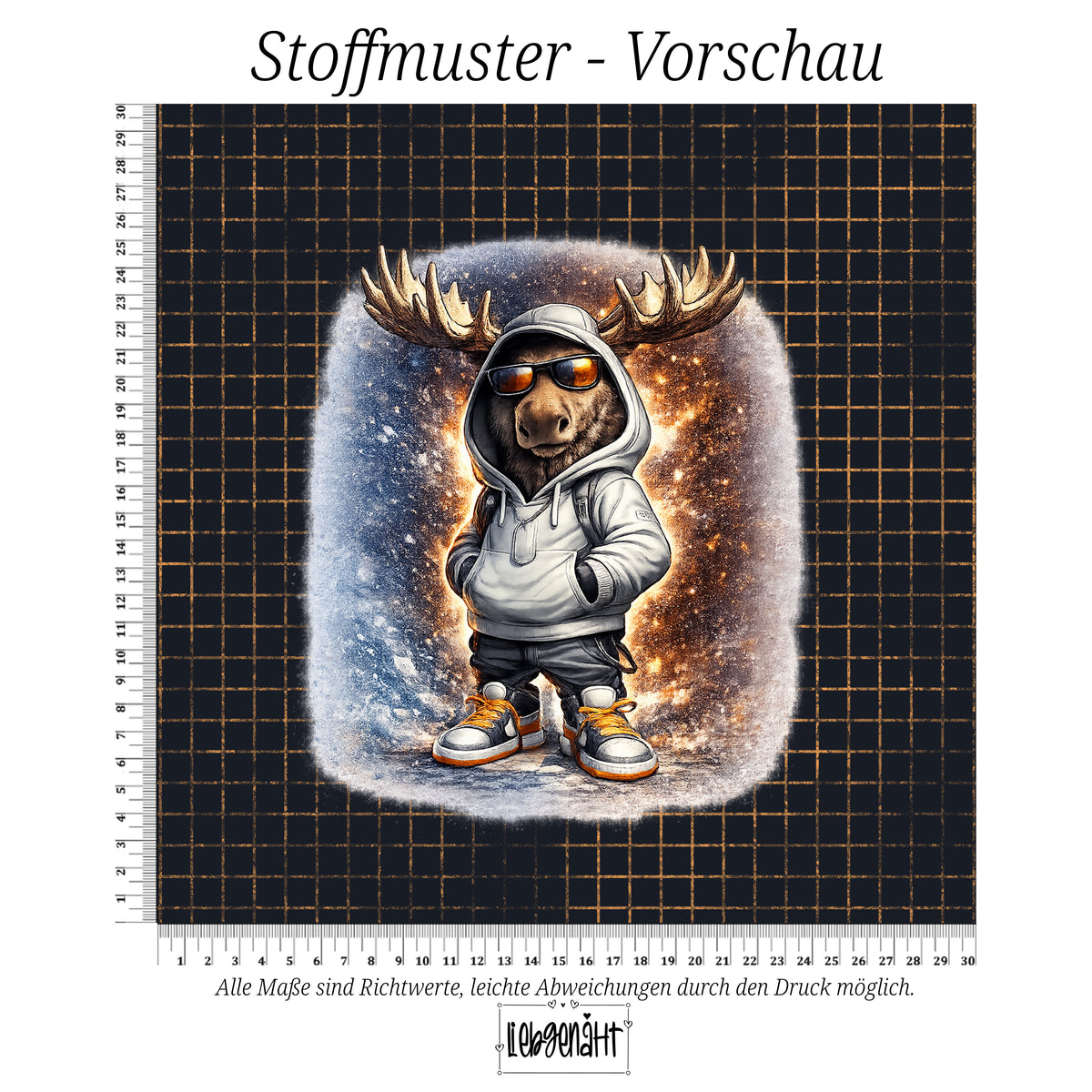 VORBESTELLUNG | WINTERWELT | PANEL LÄSSIGER ELCH NACHTGITTER