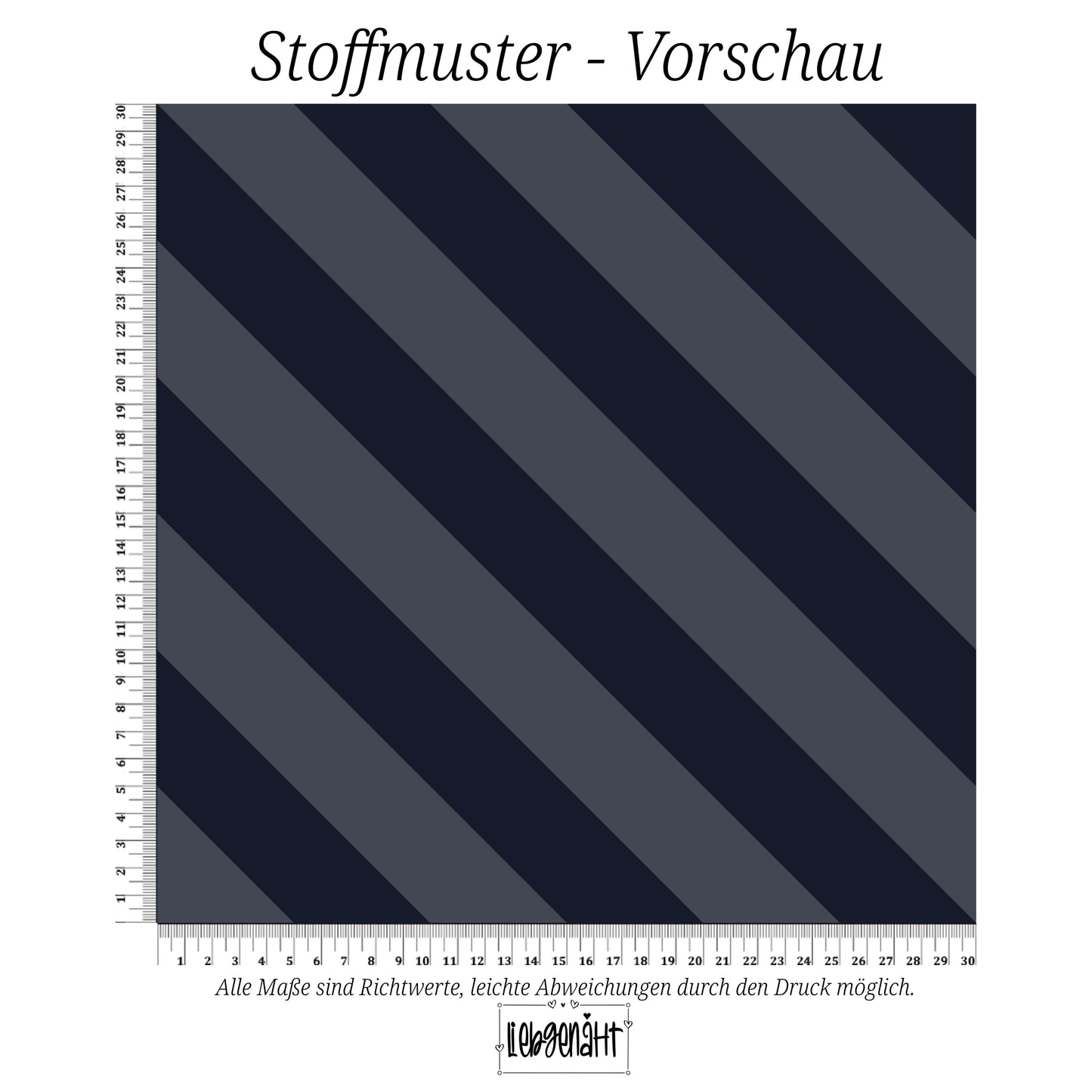 VORBESTELLUNG | HERBSTZEIT | DIAGONALSTREIFEN - NACHTBLAU