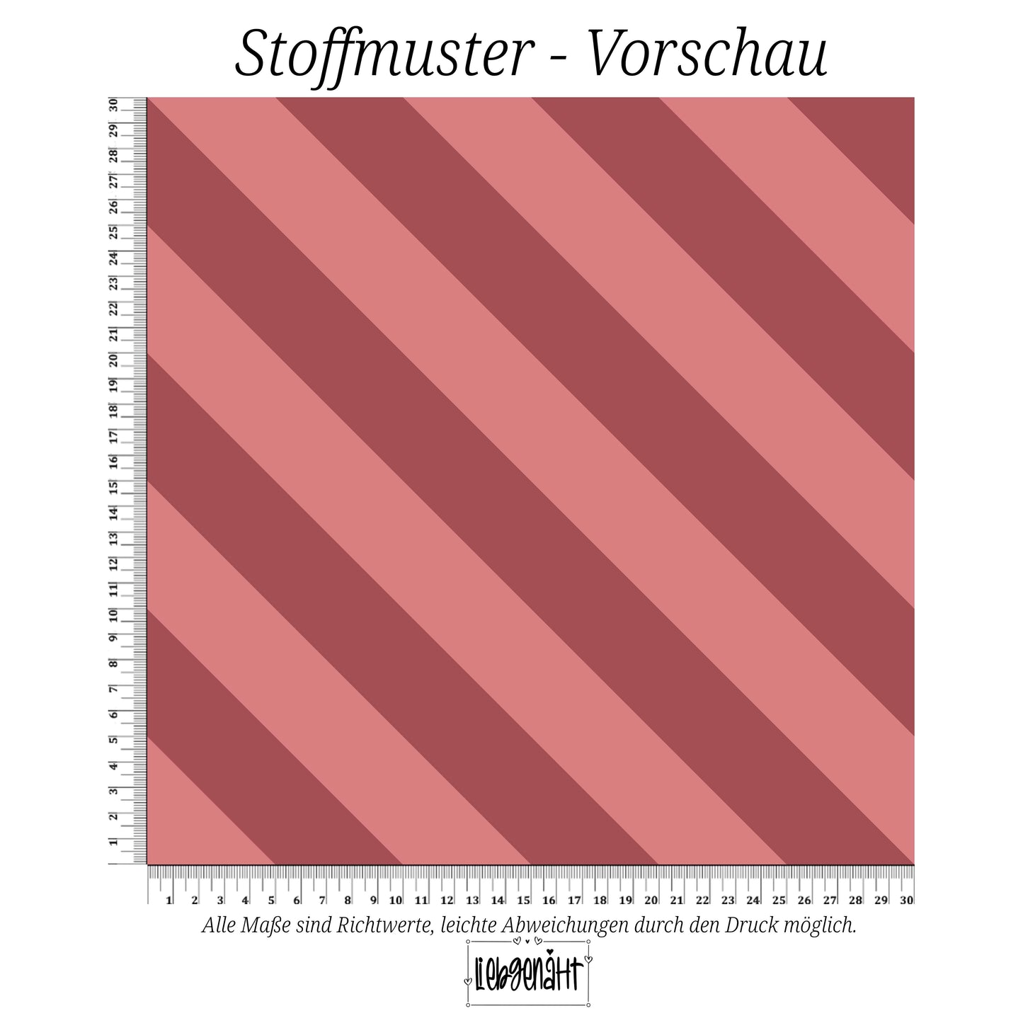 VORBESTELLUNG | HERBSTZEIT | DIAGONALSTREIFEN - HERBSTROSA