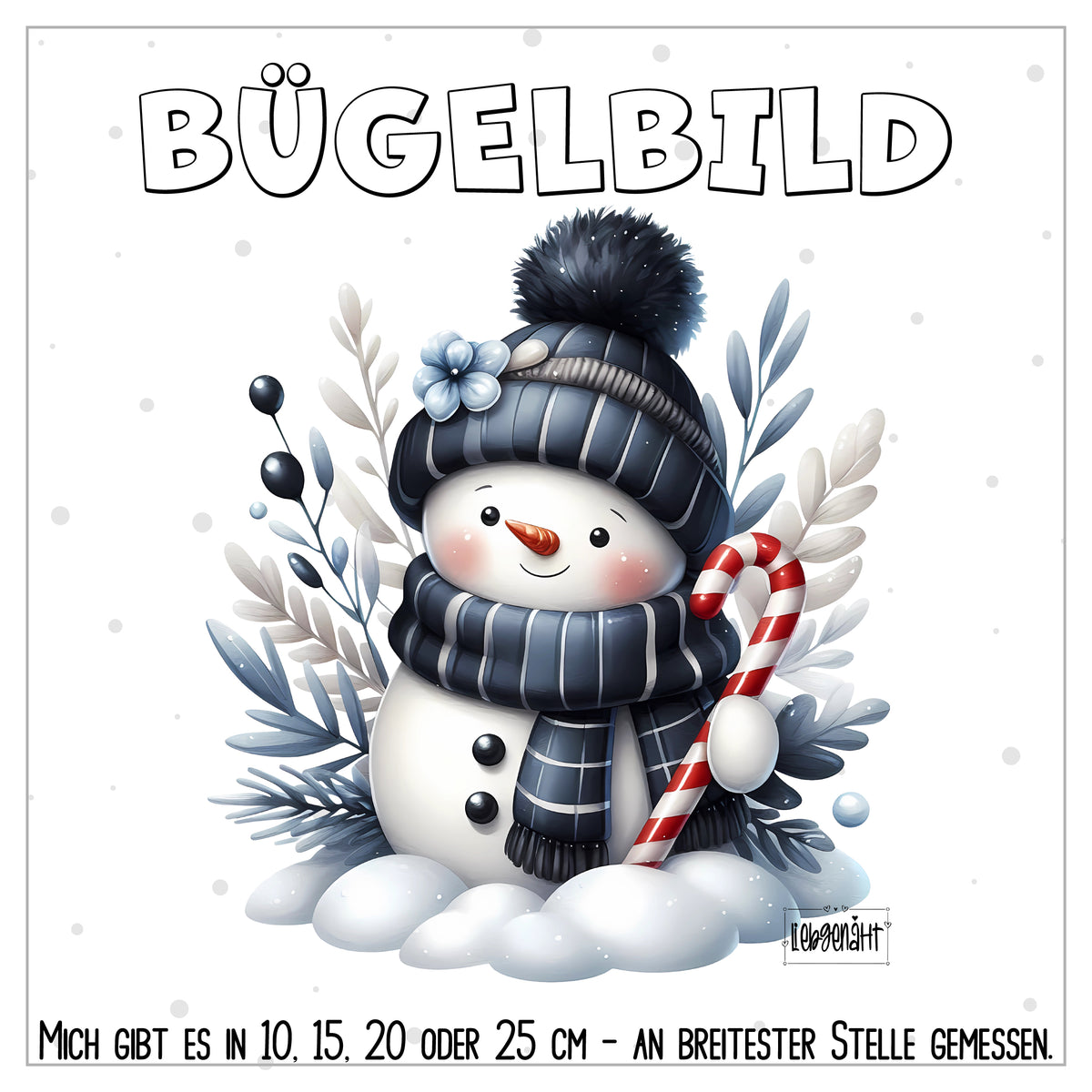 VORBESTELLUNG | BÜGELBILD | SÜßER SCHNEEMANN 5
