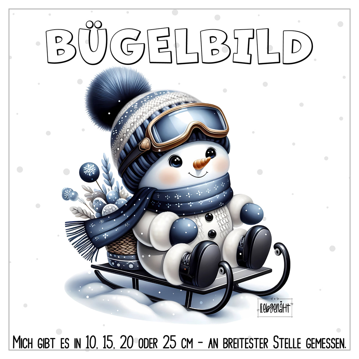 VORBESTELLUNG | BÜGELBILD | SÜßER SCHNEEMANN 6