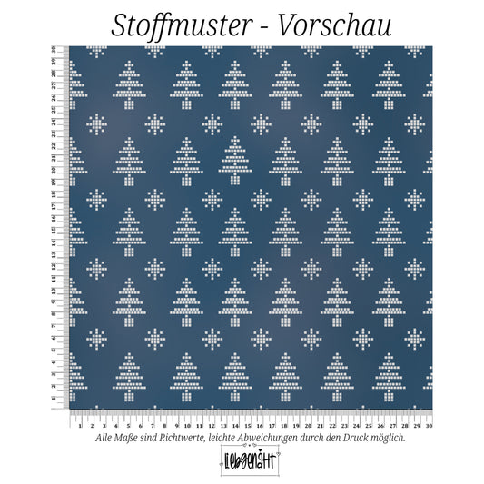 VORBESTELLUNG | WINTERHARMONIE | STRICKBÄUMCHEN NACHTBLAU