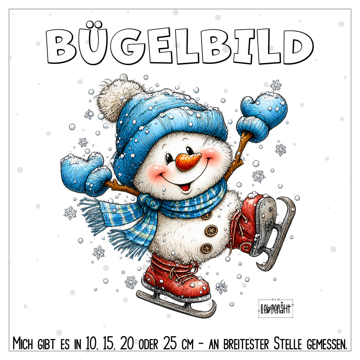 VORBESTELLUNG | BÜGELBILD | SCHNEEMANN 3