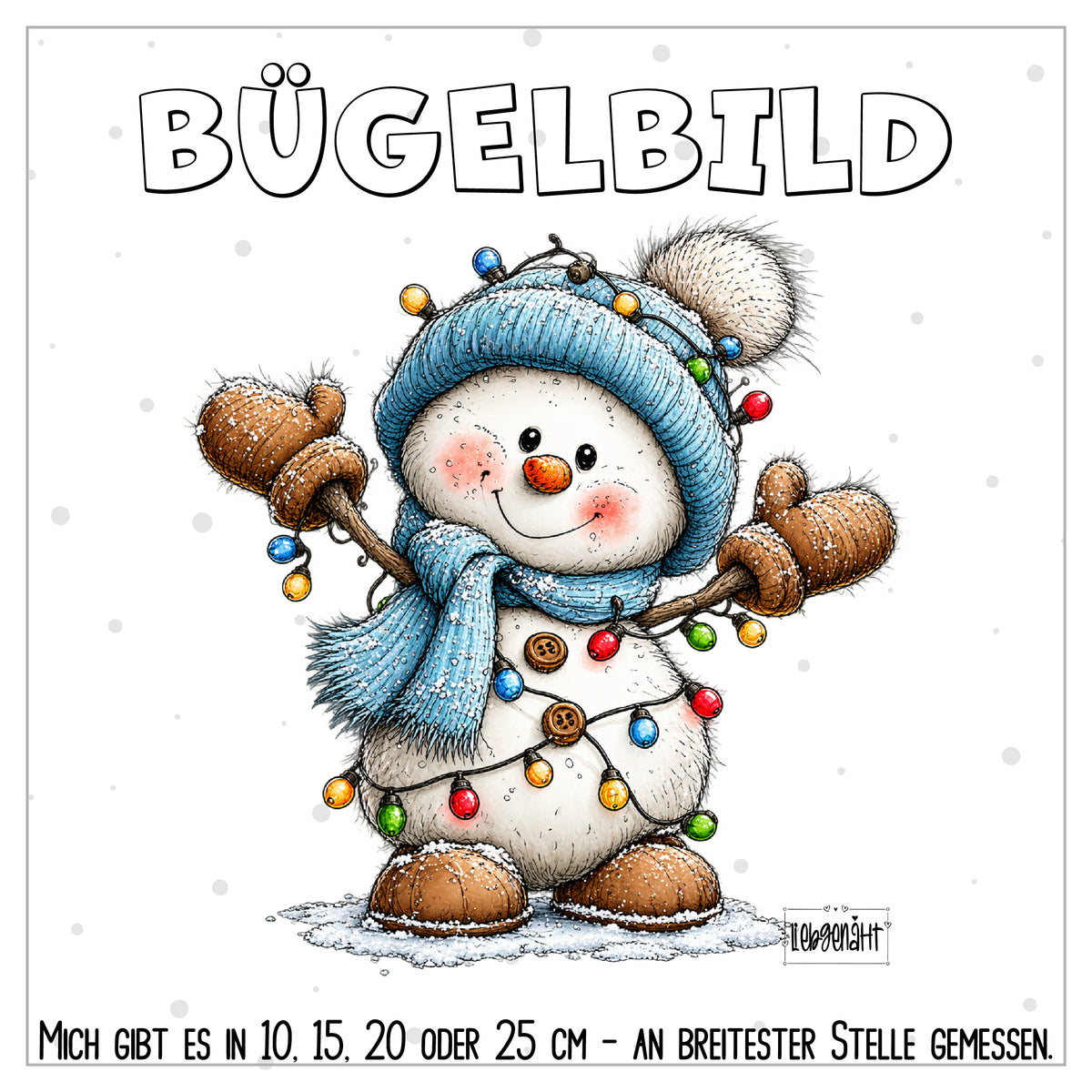 VORBESTELLUNG | BÜGELBILD | SCHNEEMANN 6