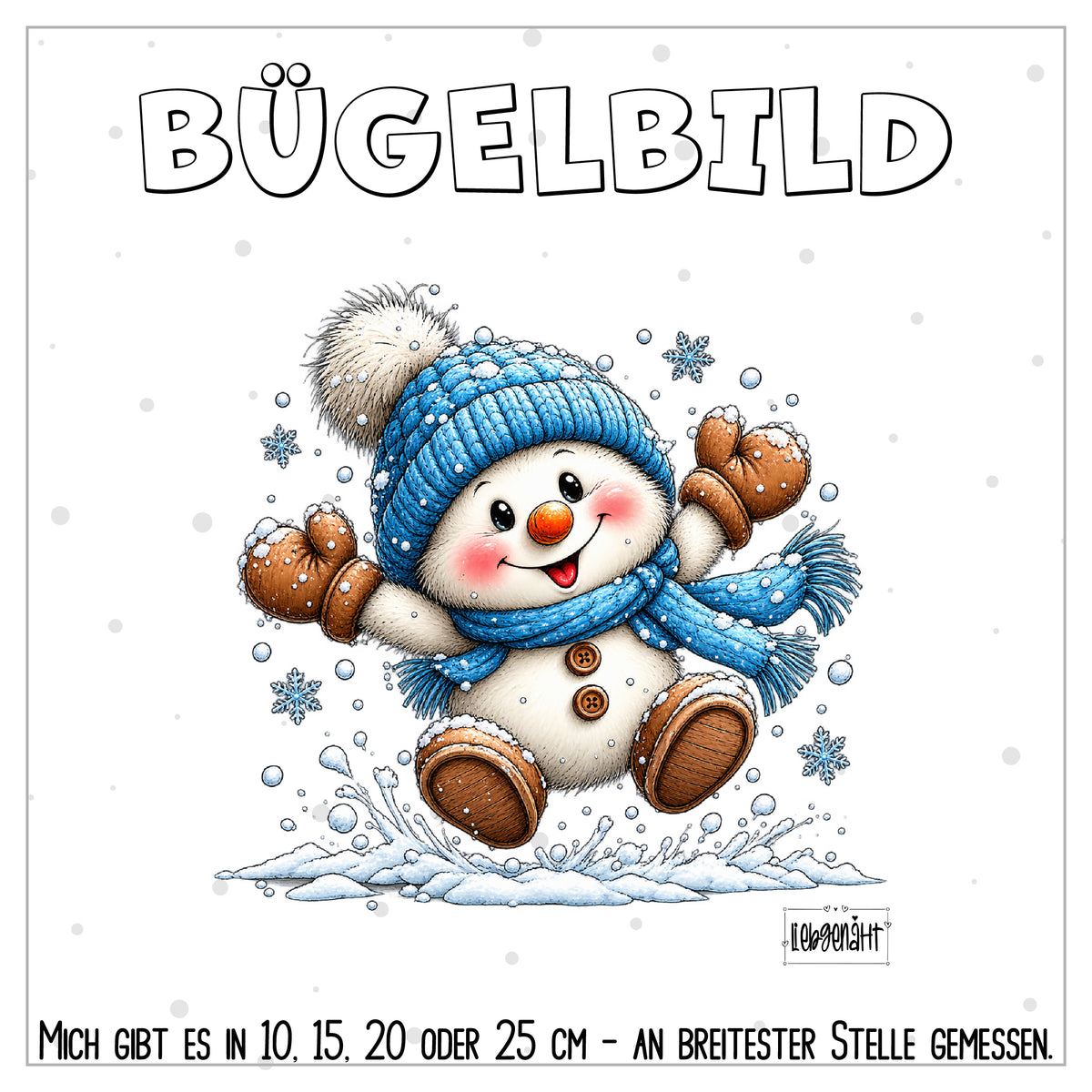 VORBESTELLUNG | BÜGELBILD | SCHNEEMANN 8