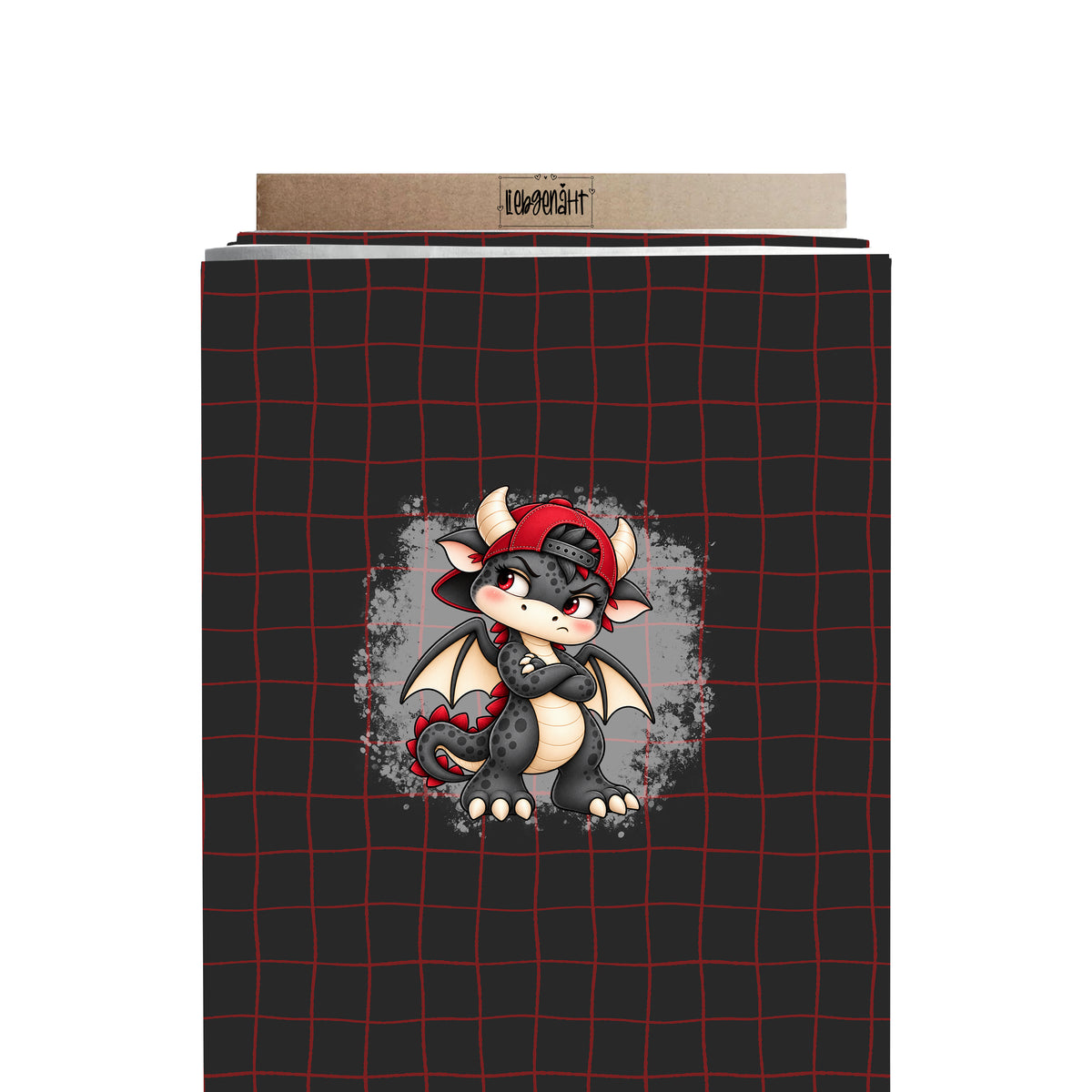 VORBESTELLUNG | FABELGETÜMMEL | PANEL | COOLER DRACHE | SCHMOLLEND | GRID SCHWARZ-ROT