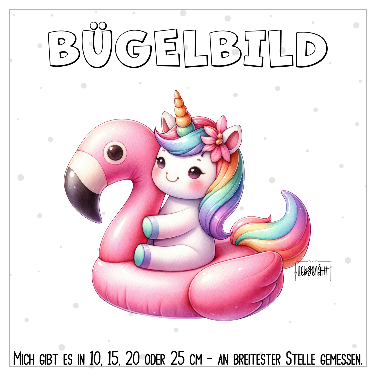 VORBESTELLUNG | BÜGELBILD | SOMMER EINHORN 6