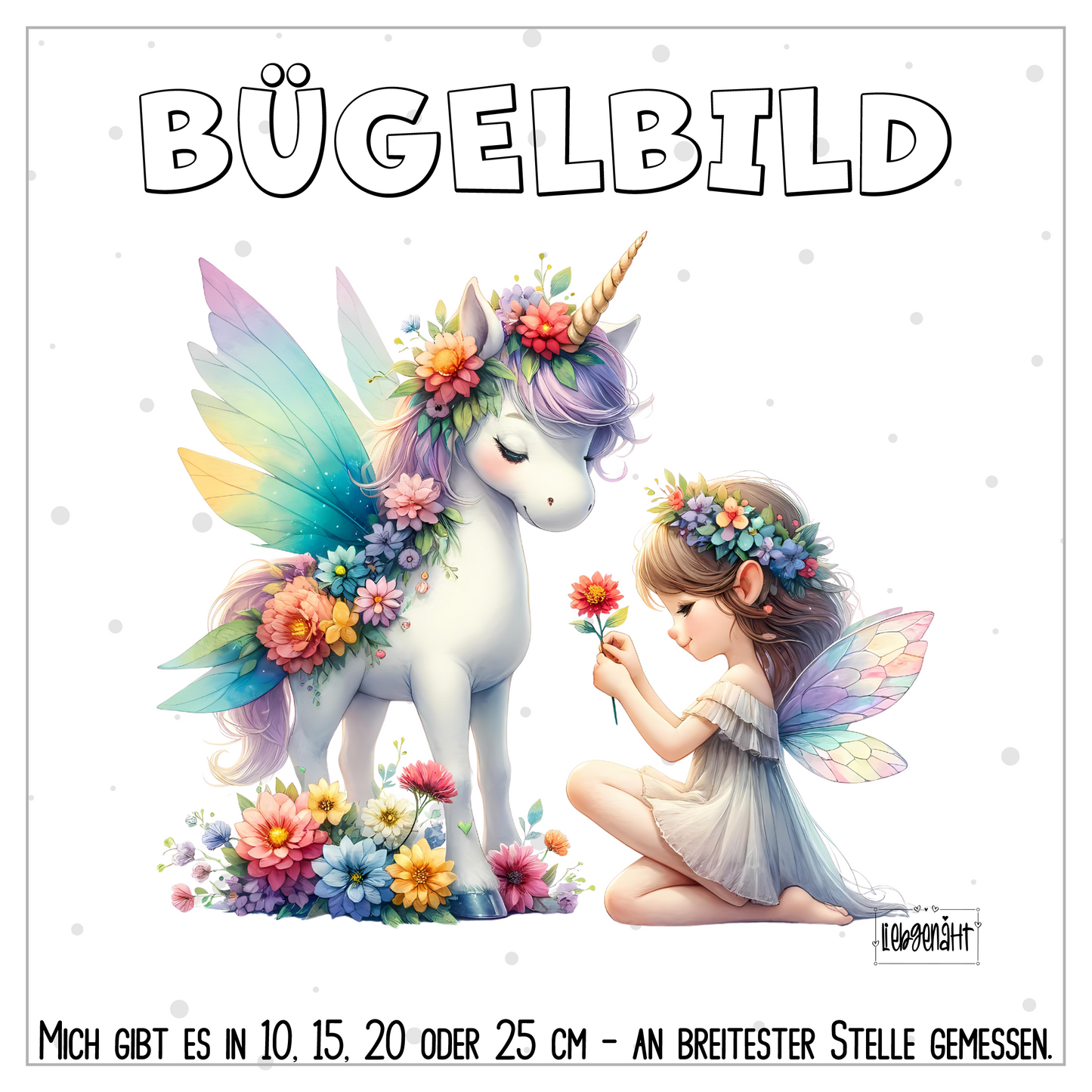 VORBESTELLUNG | BÜGELBILD | EINHORN & FEE 2