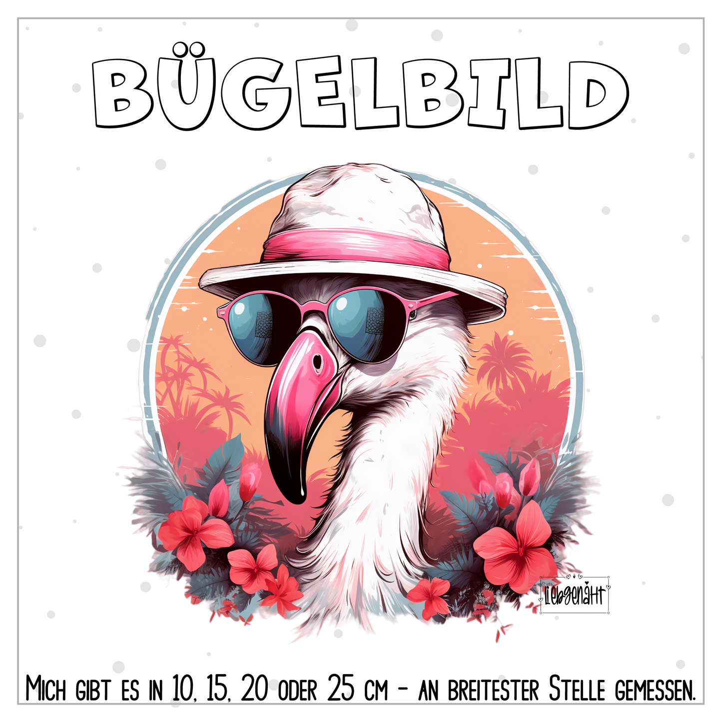 VORBESTELLUNG | BÜGELBILD | COOLER FLAMINGO 2