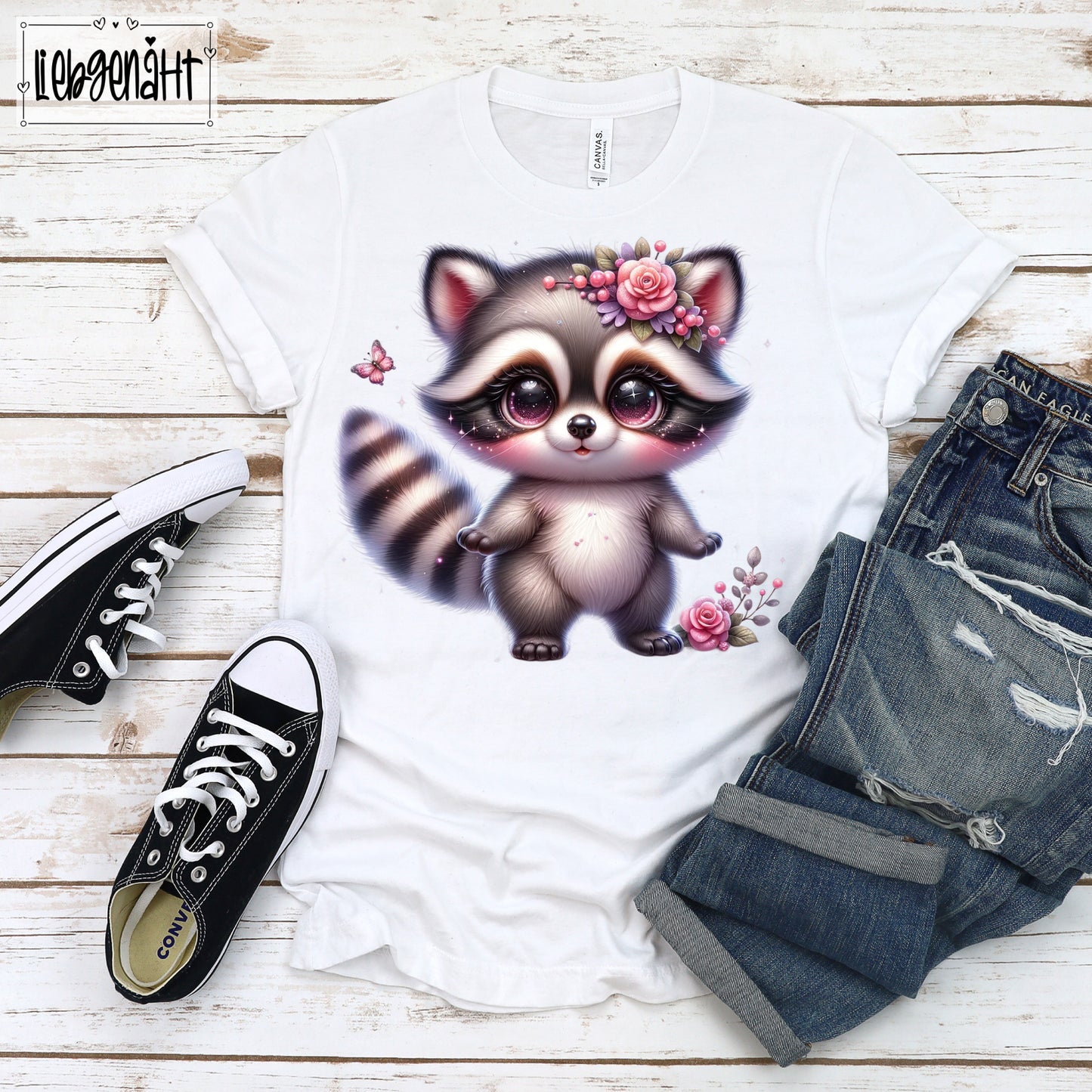 Waschbär - GLITZER - 20 cm