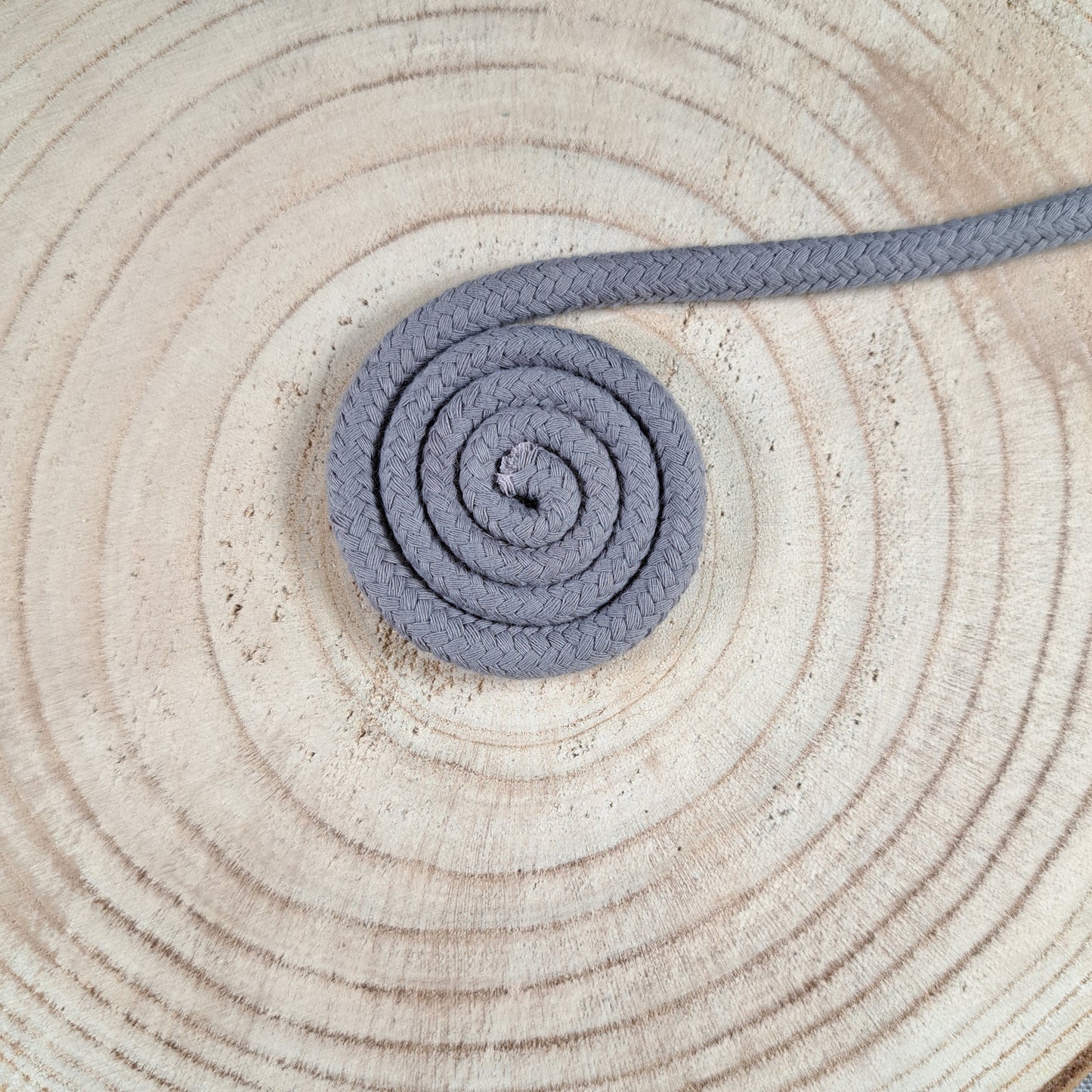 Kordel, 8 mm, Grau