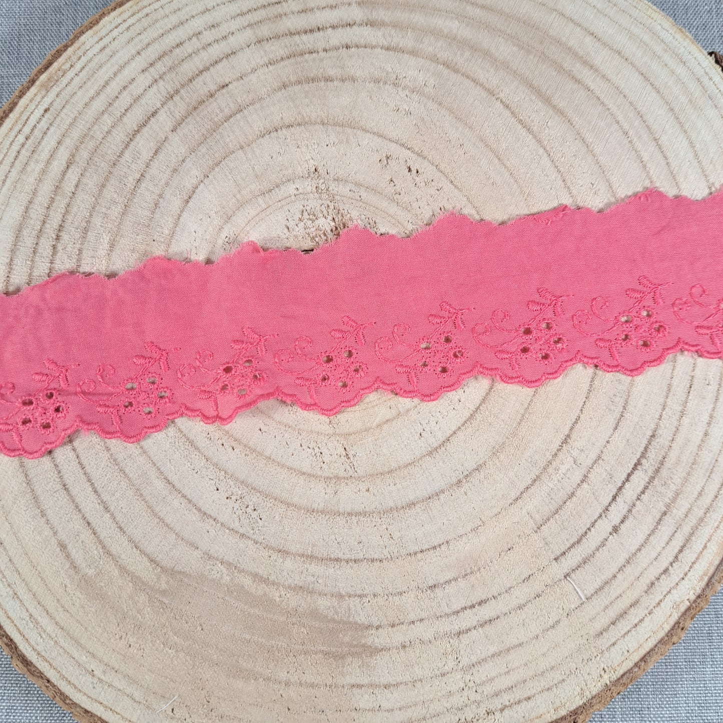 Meterware Wäschespitze, Pink, 50 mm
