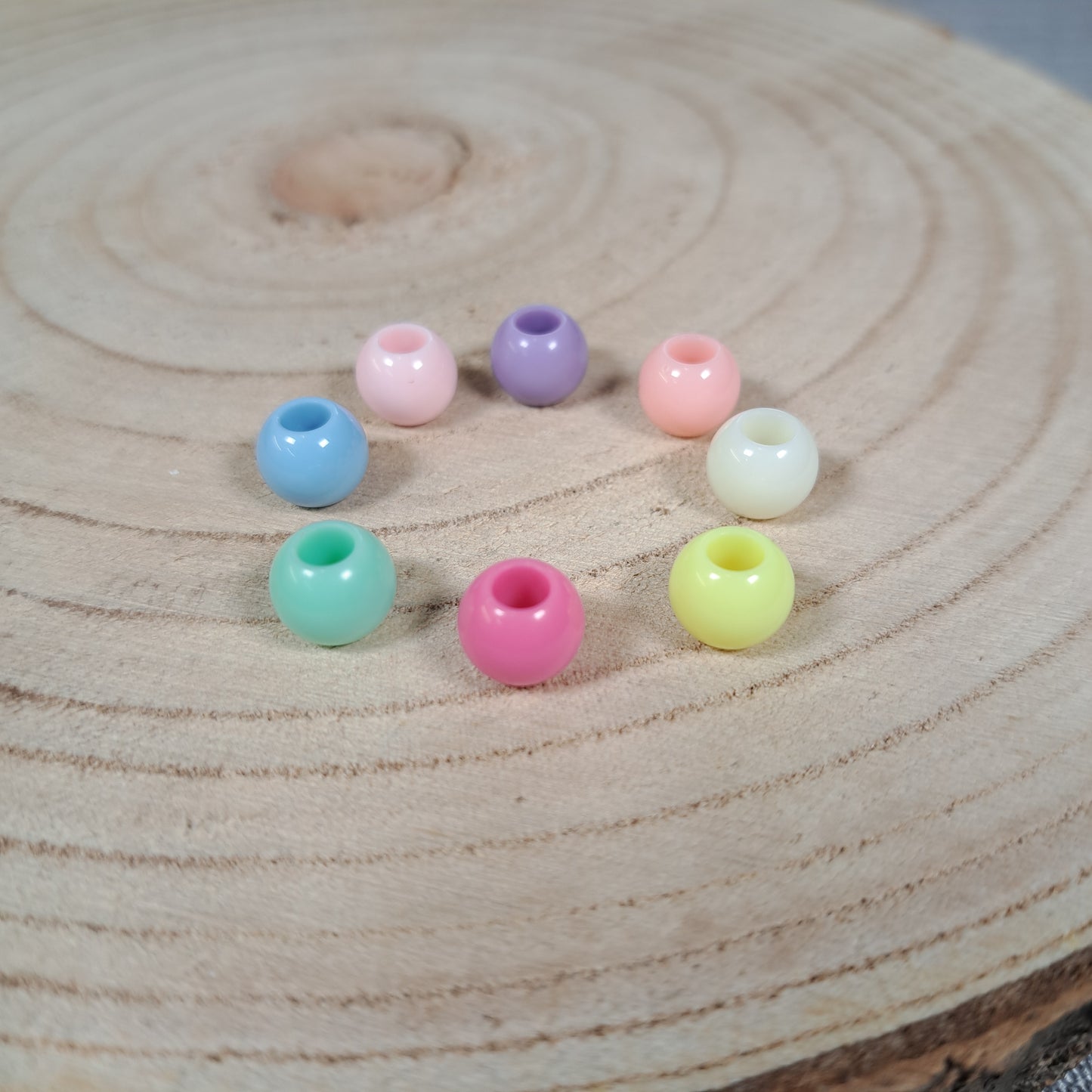 Pastell Perlen, 8 x 10 mm
