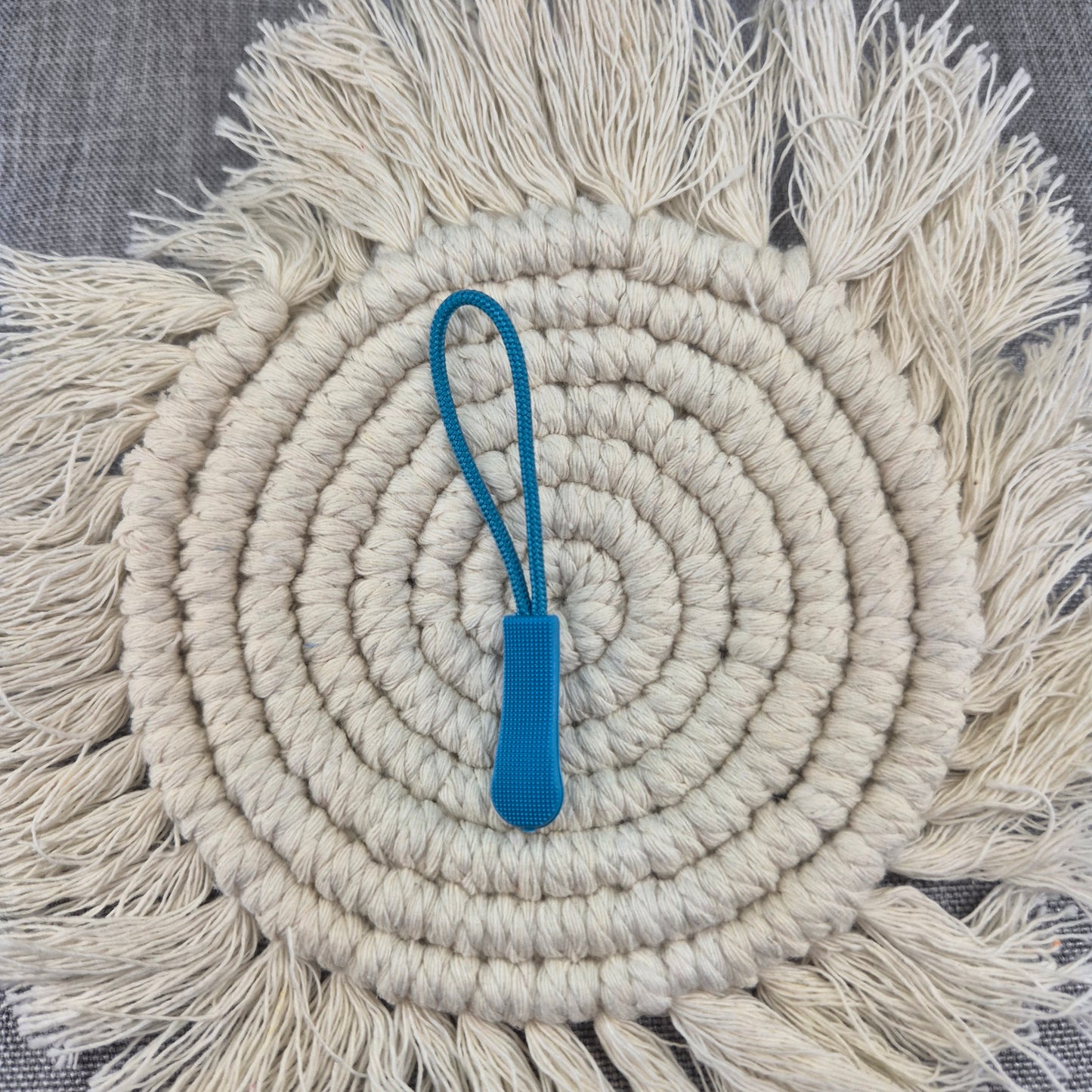 ZIPPER ANHÄNGER | Türkisblau