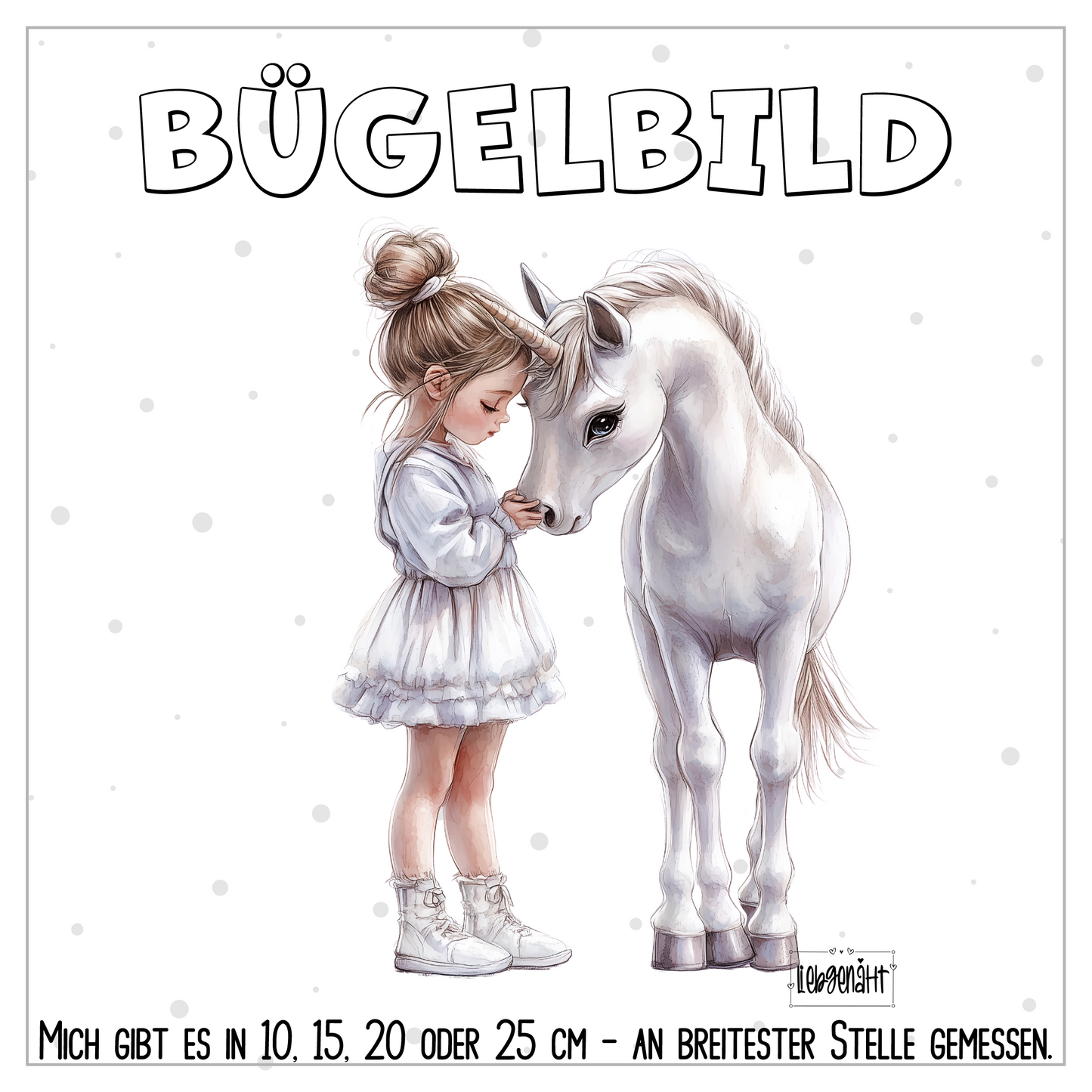 VORBESTELLUNG | BÜGELBILD | MÄDCHEN MIT PFERD