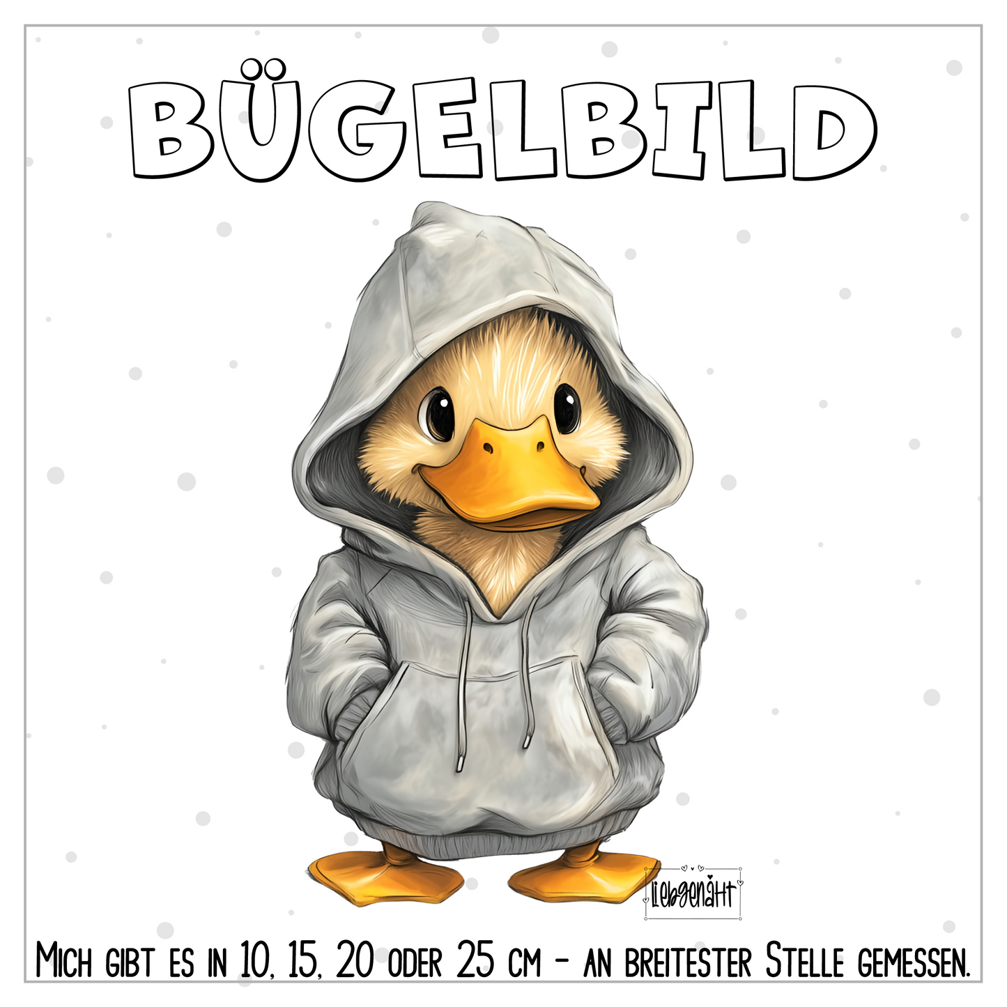 VORBESTELLUNG | BÜGELBILD | COOLE ENTE