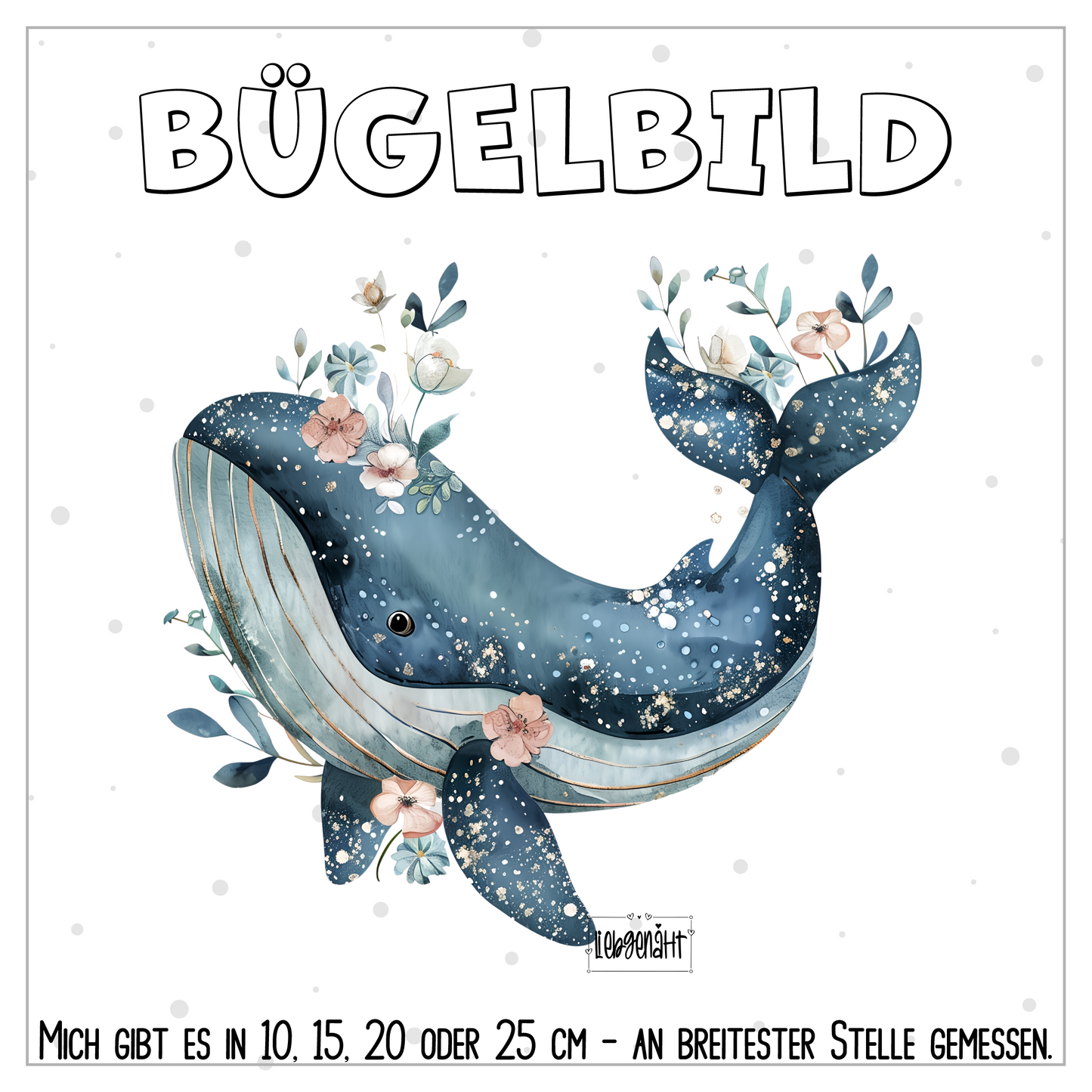 VORBESTELLUNG | BÜGELBILD | BLUMEN WAL