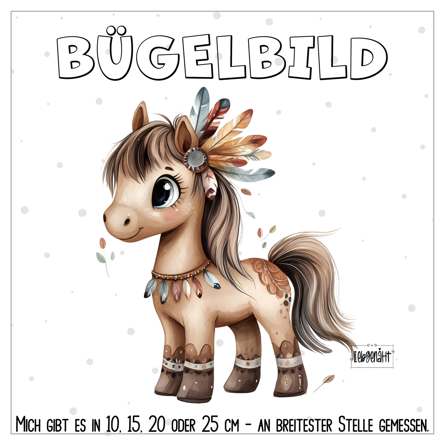 VORBESTELLUNG | BÜGELBILD | BOHO PFERD