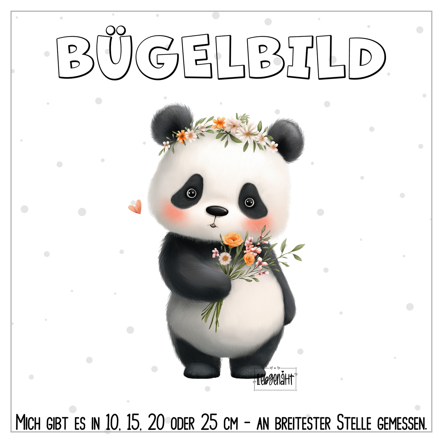 VORBESTELLUNG | BÜGELBILD | PANDA GIRLY 2