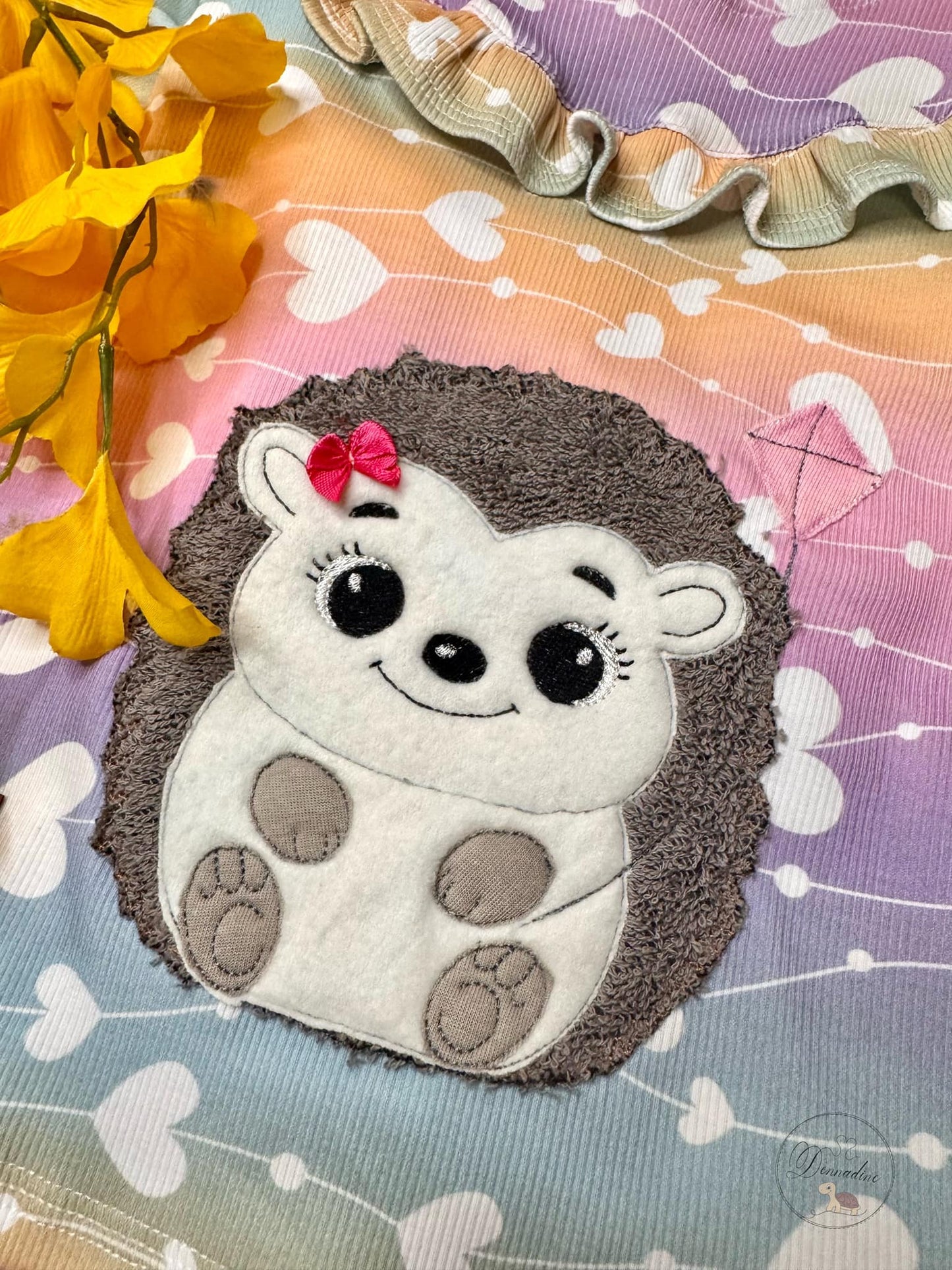 Stickdatei - Igel mit Drachen