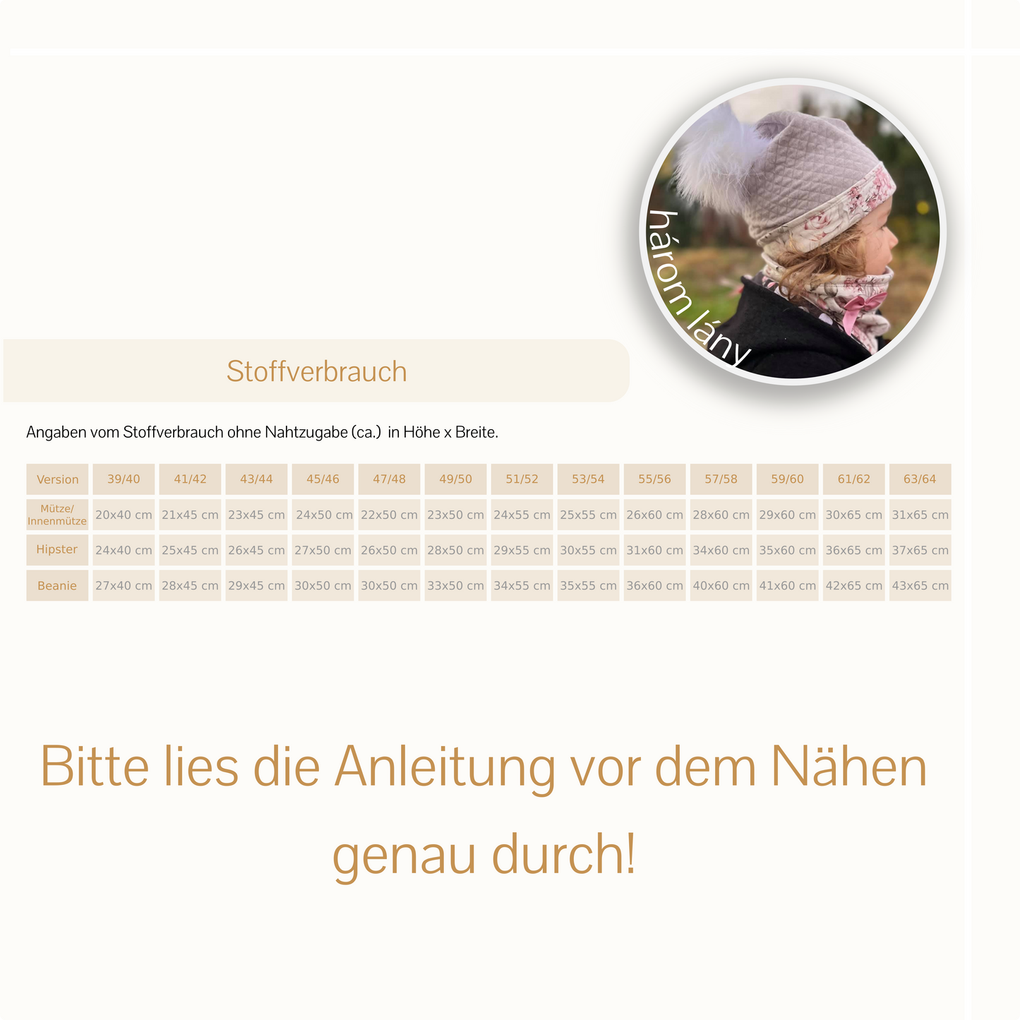 E-BOOK MÜTZENSET | LiSo`s Brainwarmer | KG 39 bis 64