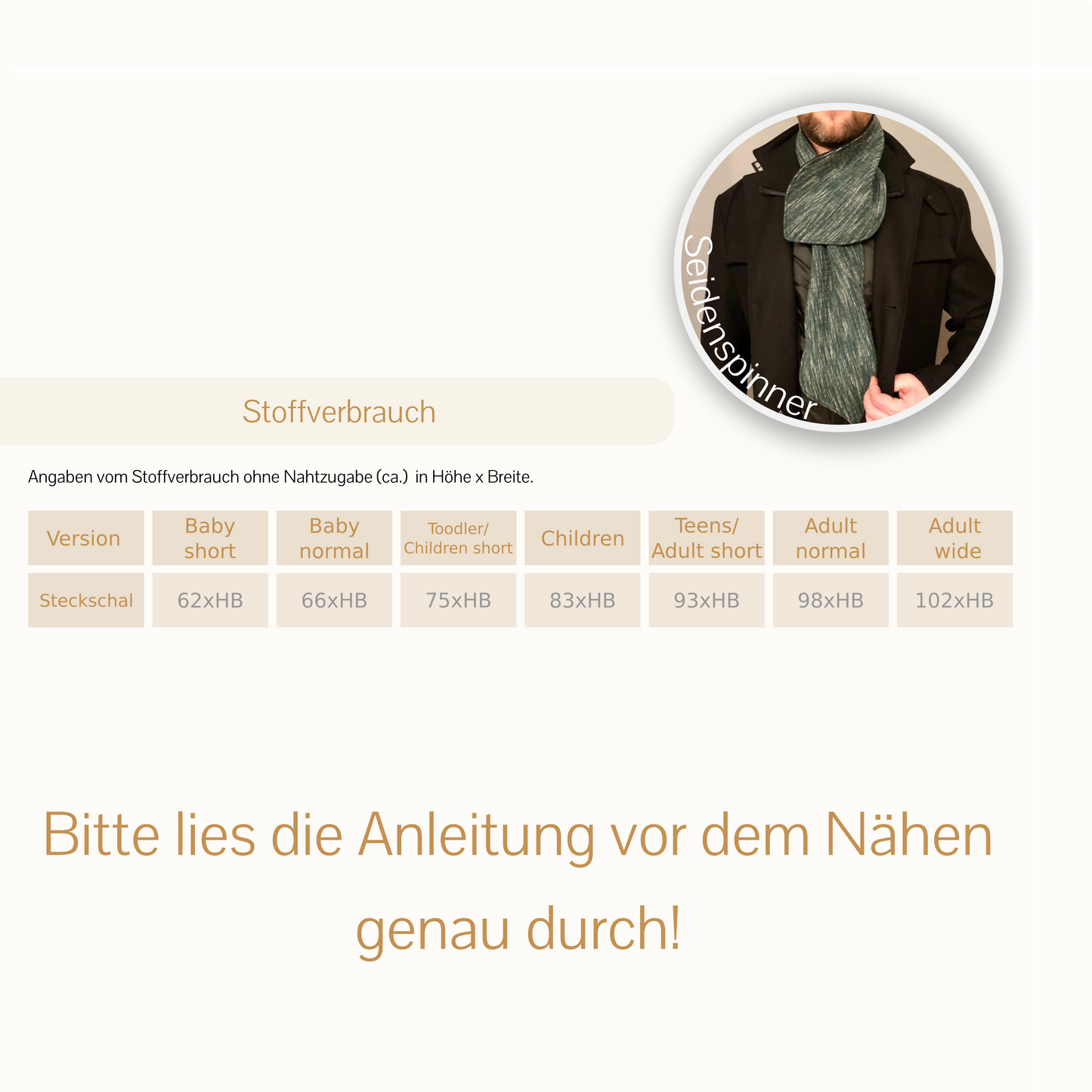 E-BOOK Steckschal | LiSo`s Crazy&WildWrap | Baby Short bis Adult wide