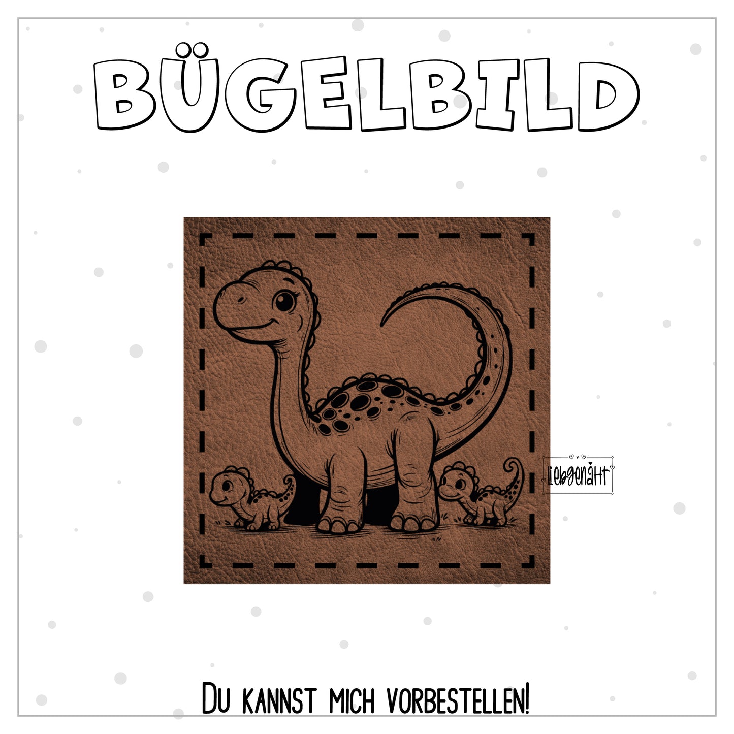 VORBESTELLUNG! Bügellabel Dinosaurier