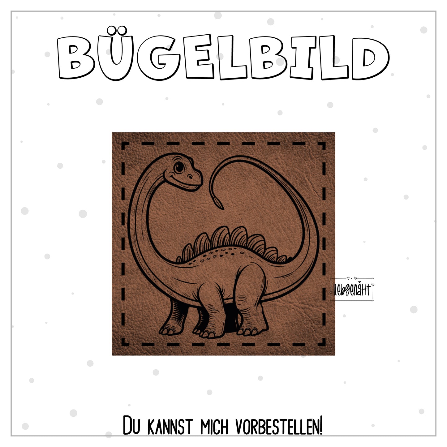 VORBESTELLUNG! Bügellabel Dinosaurier