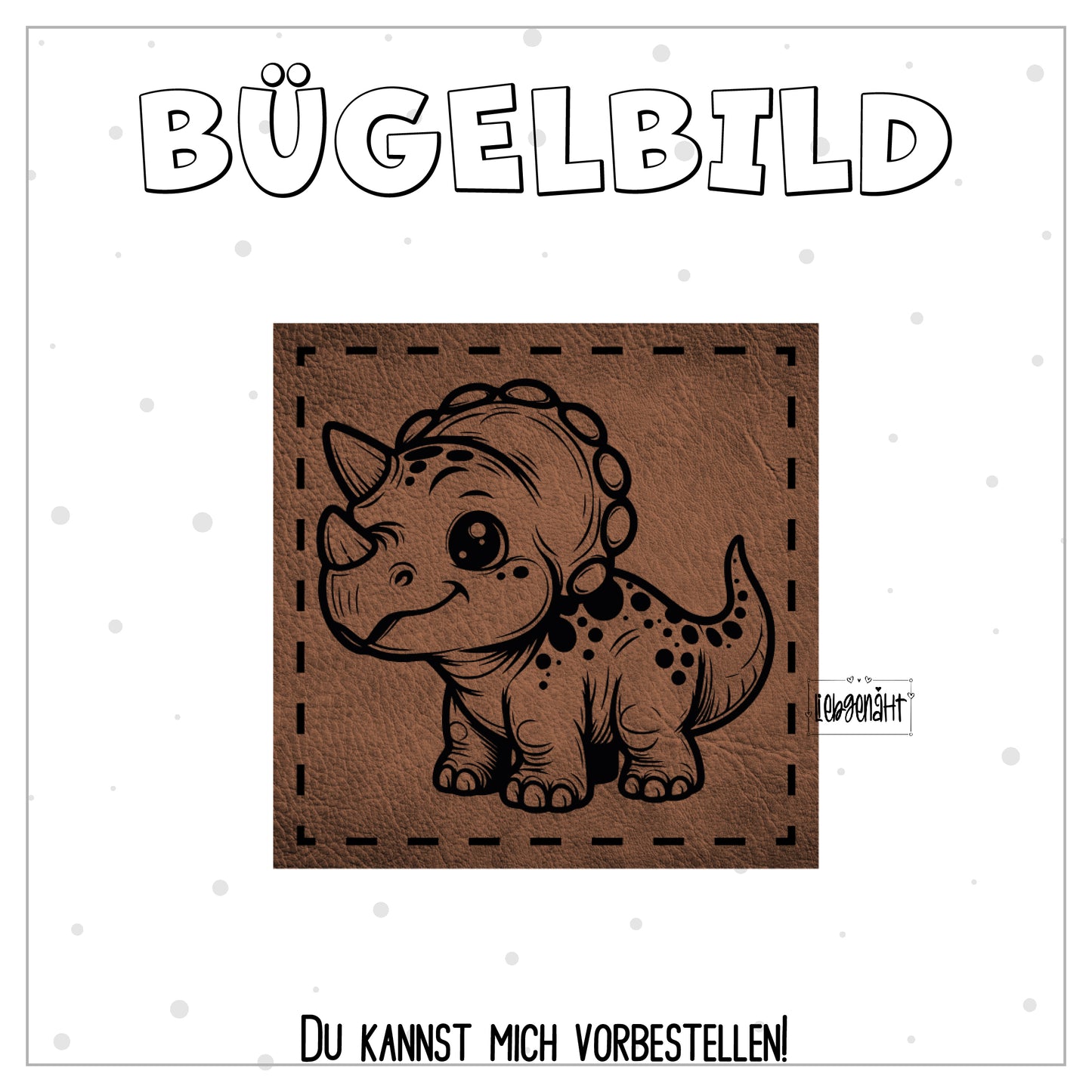 VORBESTELLUNG! Bügellabel Dinosaurier