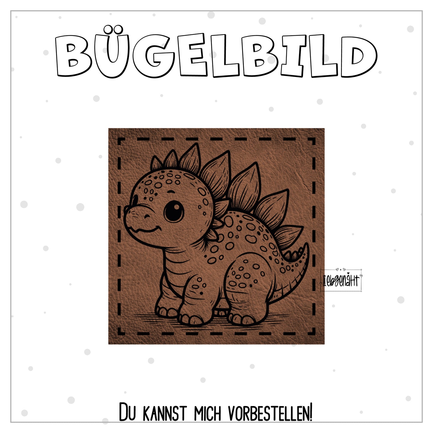 VORBESTELLUNG! Bügellabel Dinosaurier