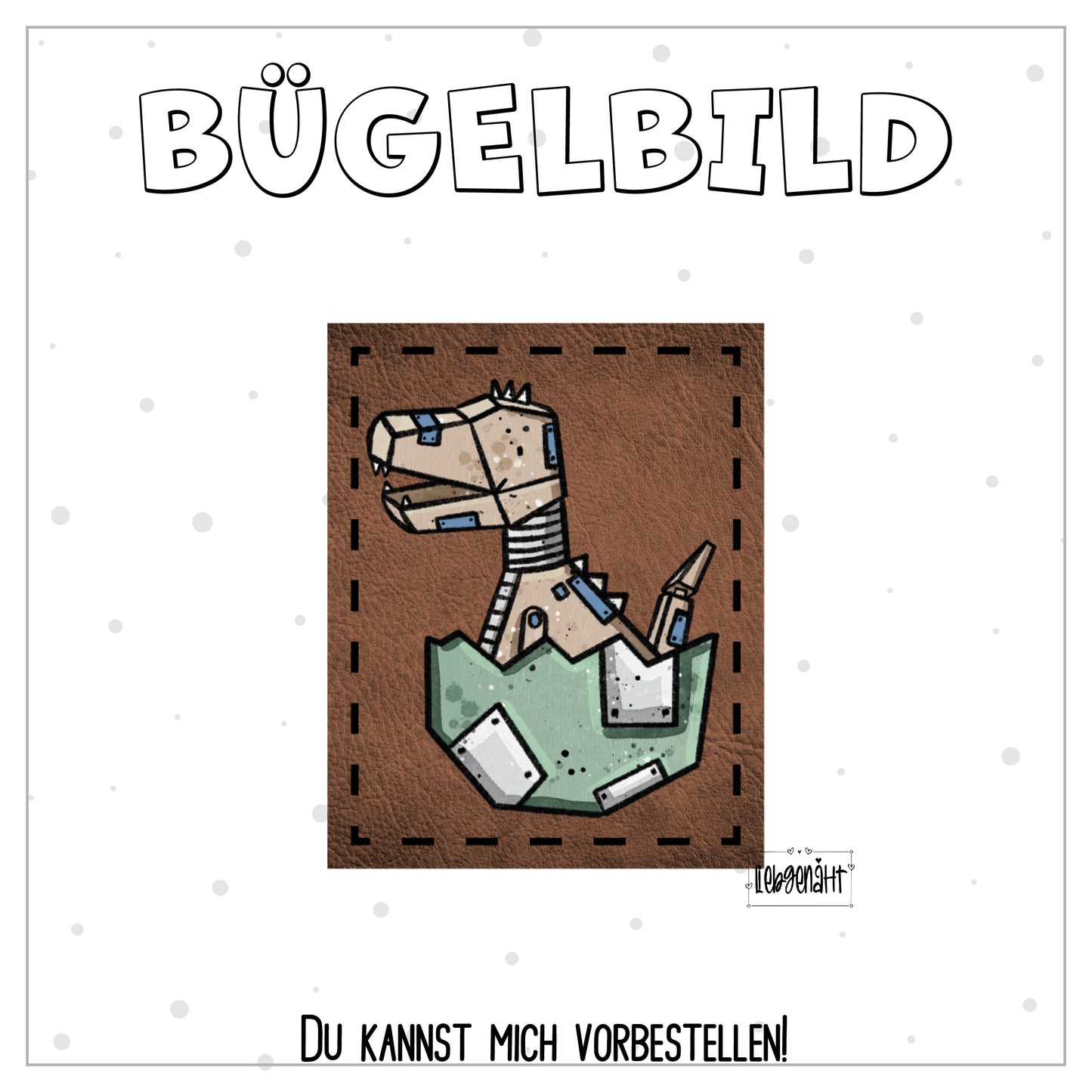 VORBESTELLUNG! Bügellabel - Katzengold - DinoTech