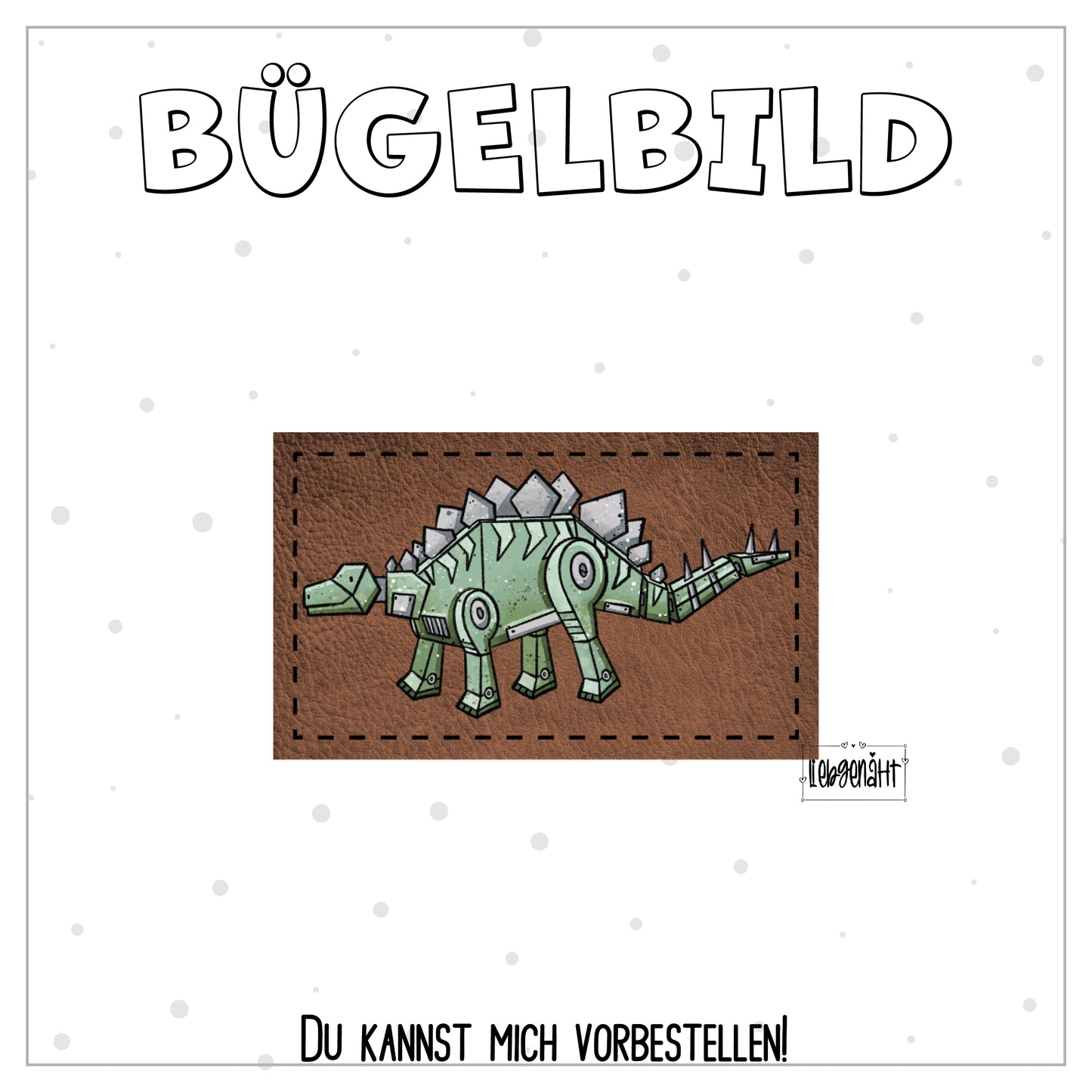 VORBESTELLUNG! Bügellabel - Katzengold - DinoTech