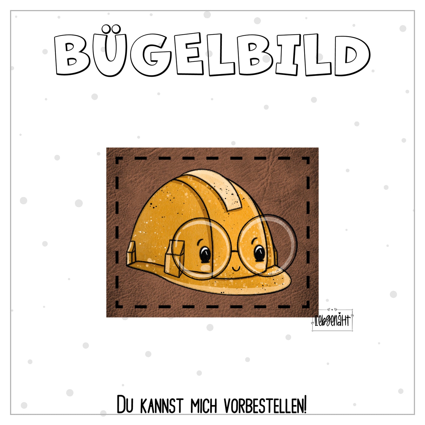 VORBESTELLUNG! Bügellabel - Katzengold - Bau