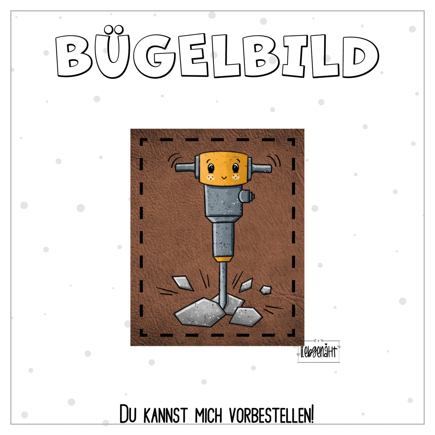 VORBESTELLUNG! Bügellabel - Katzengold - Bau