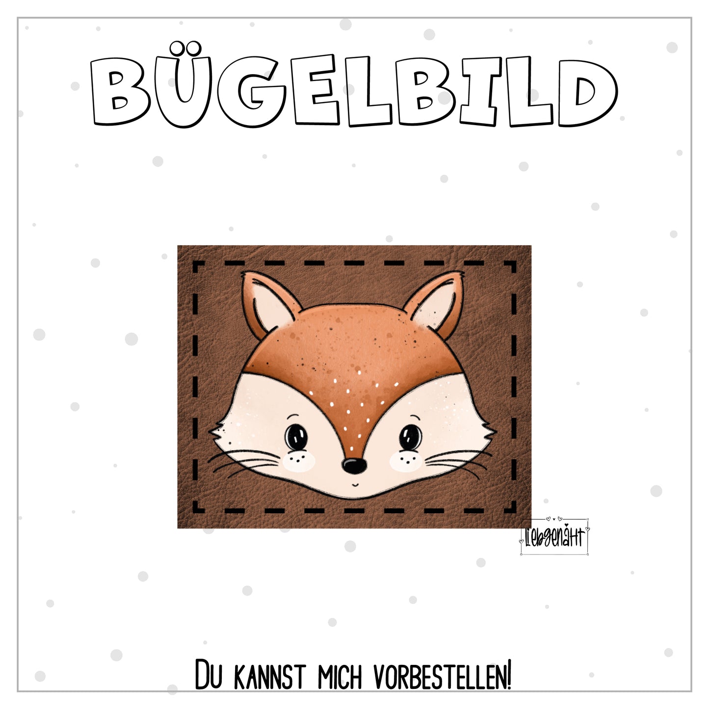 VORBESTELLUNG! Bügellabel - Katzengold - Fuchs