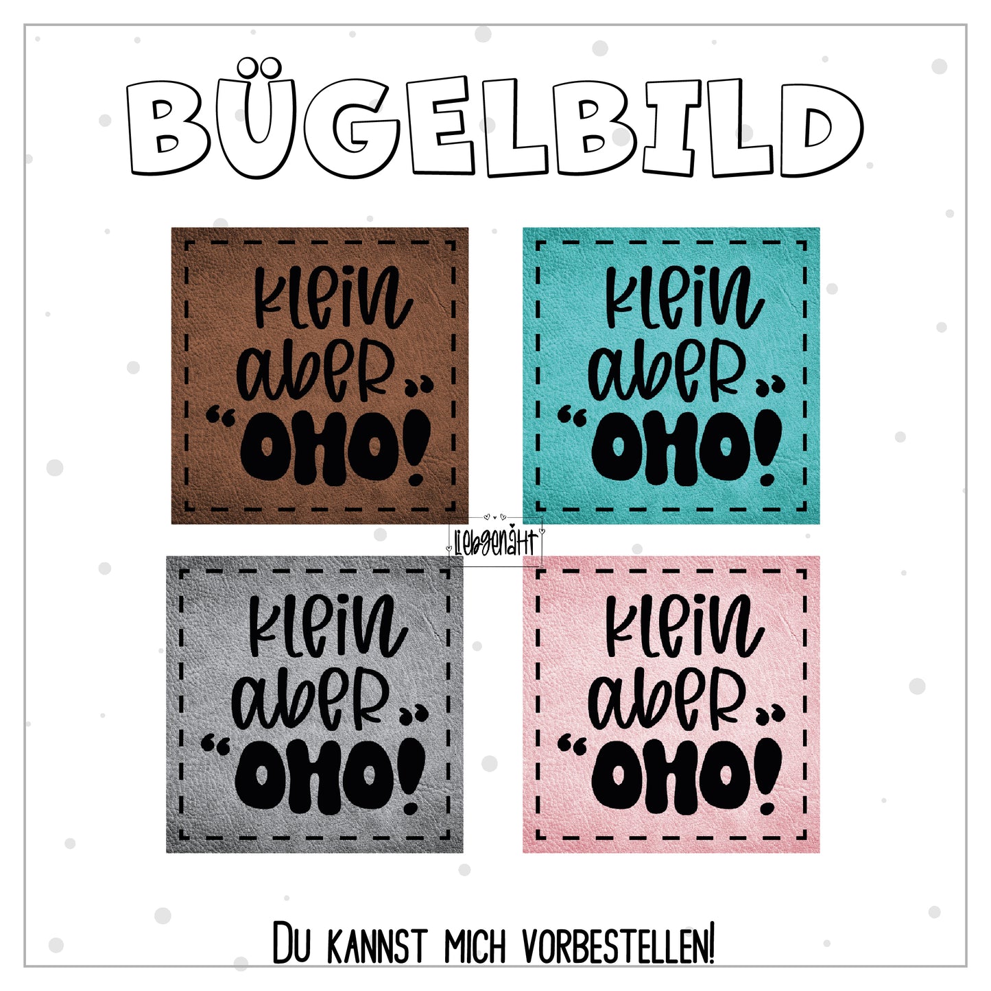 VORBESTELLUNG! Label Klein aber Oho