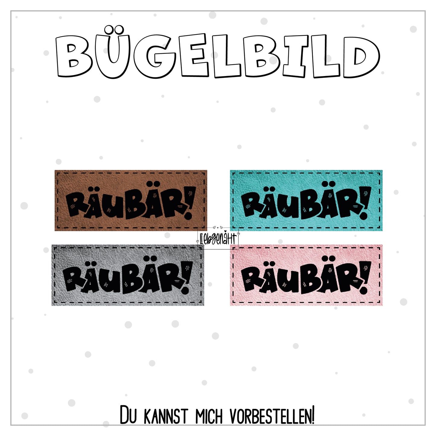 VORBESTELLUNG! Label Räubär