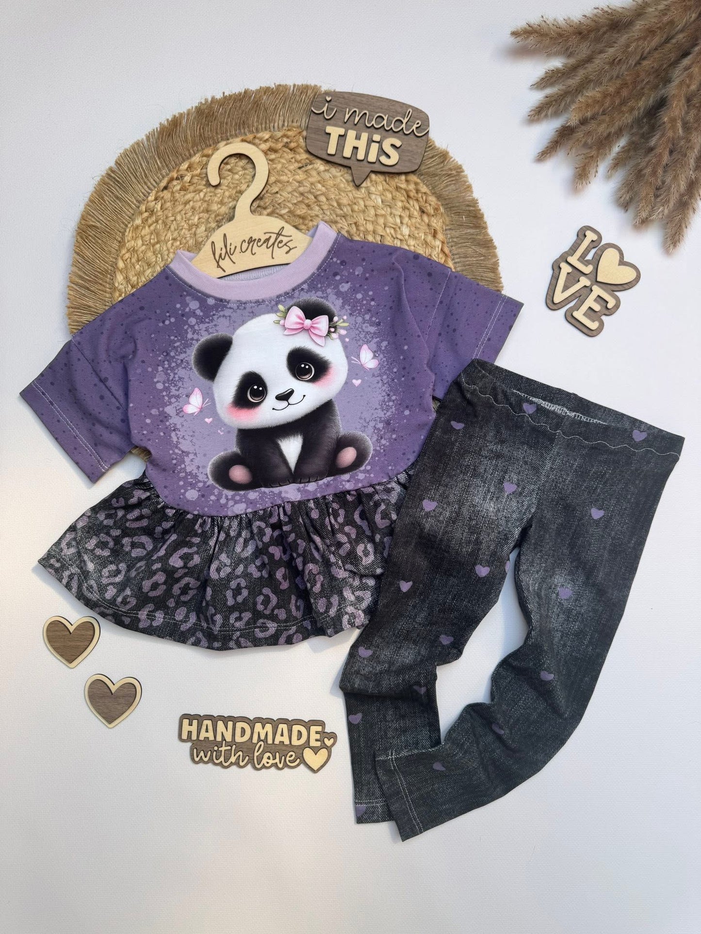VORBESTELLUNG | DENIM | ANTHRAZIT | LILA LEO | PANDA SERIE