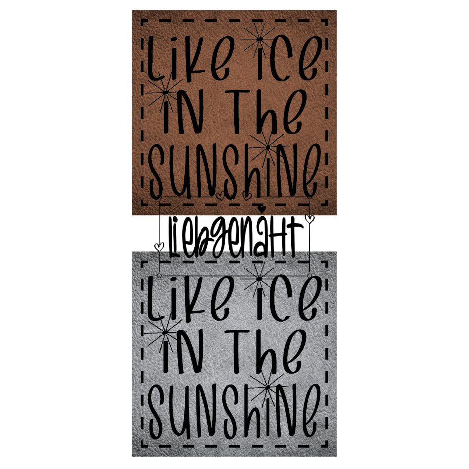 VORBESTELLUNG! like ice in the sunshine 2