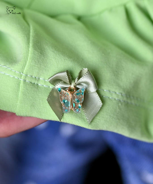 Anhänger Schmetterling, Glitzergrün