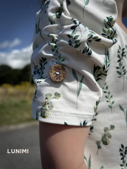 Kokosknopf | 18mm | Blümchen