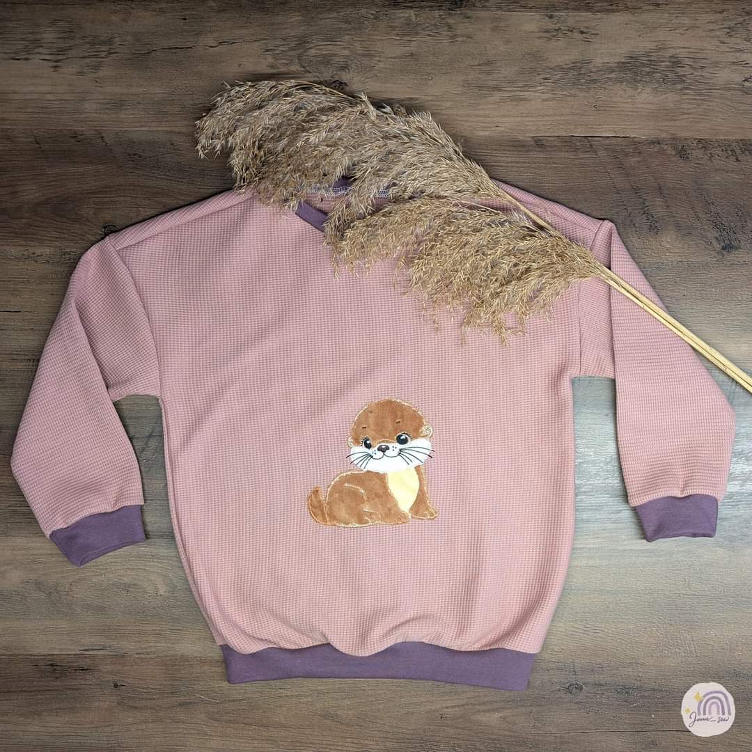 Stickdatei - sitzender Otter